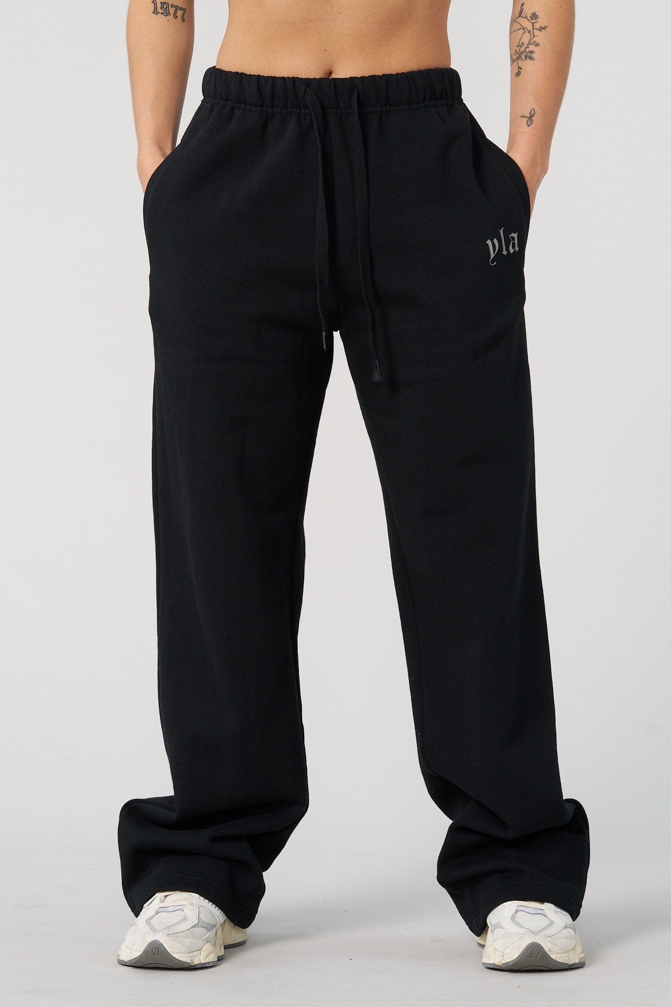 Model wearing Urban Comfort Joggers paired with a hoodie, ideal for athleisure style.