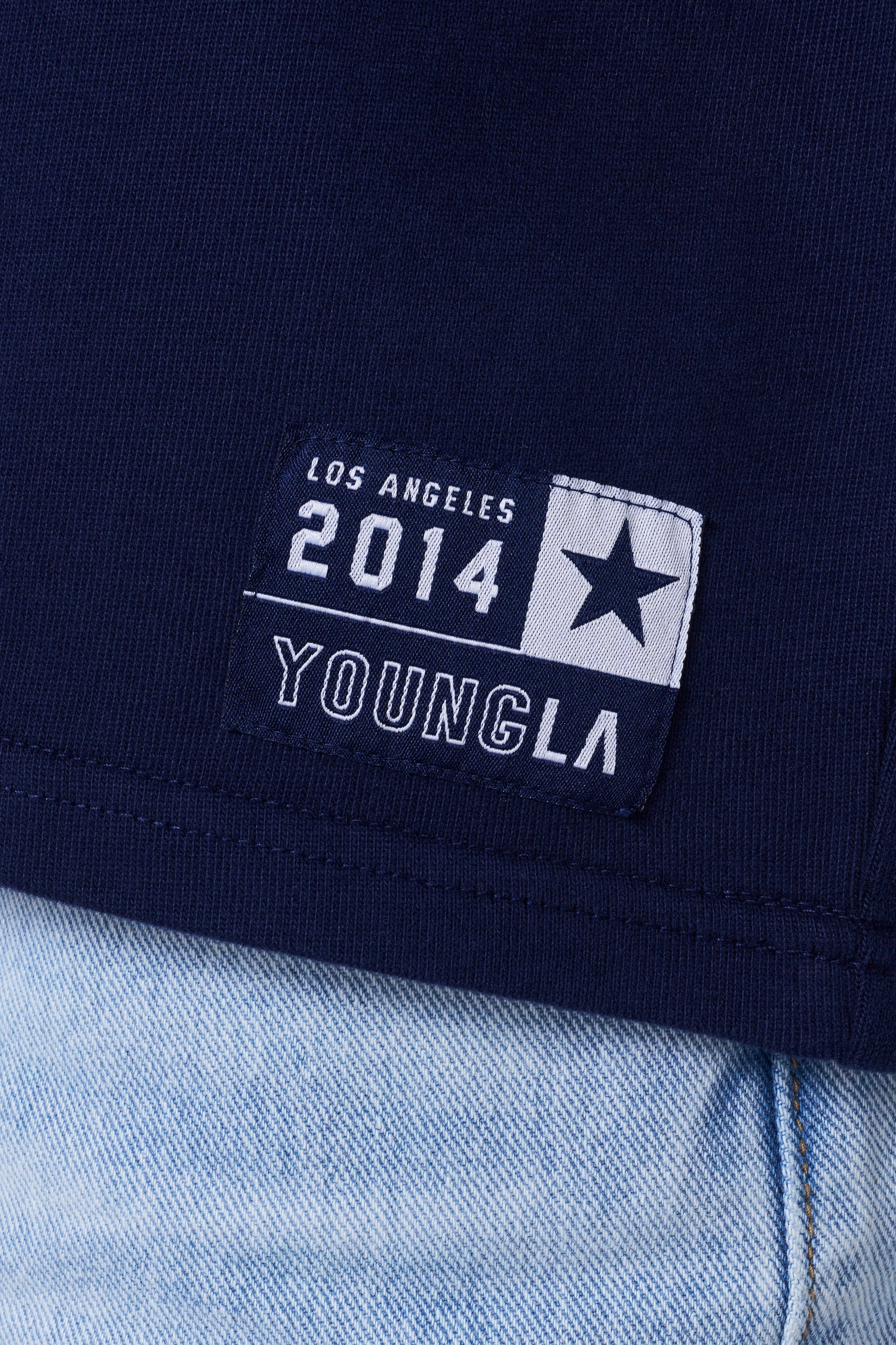 Back view of the oversized t-shirt’s relaxed fit
