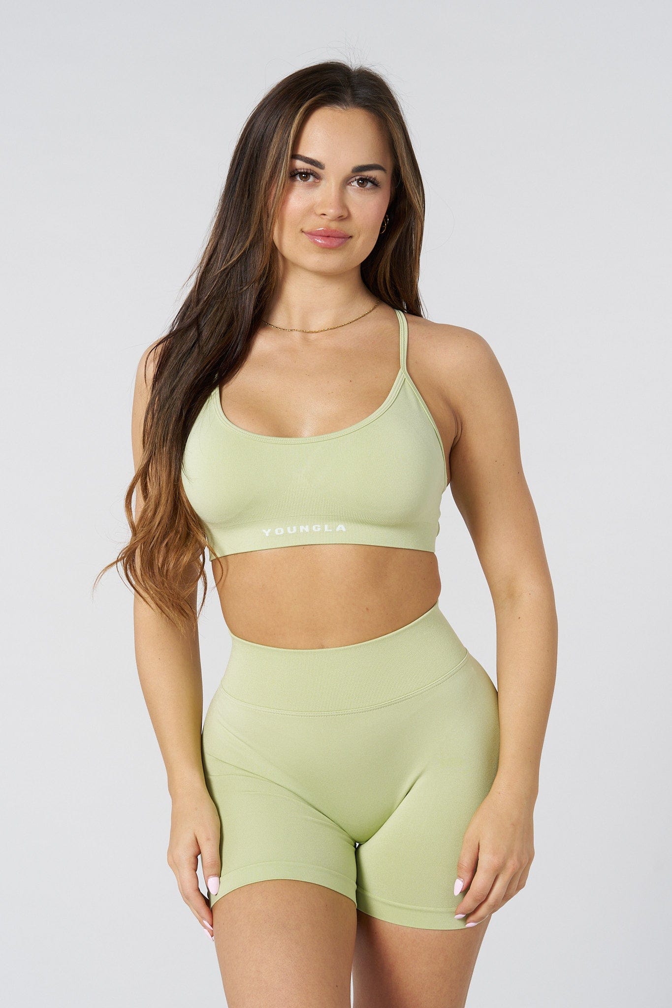 Close-up of seamless bra back strap design, perfect for active wear days