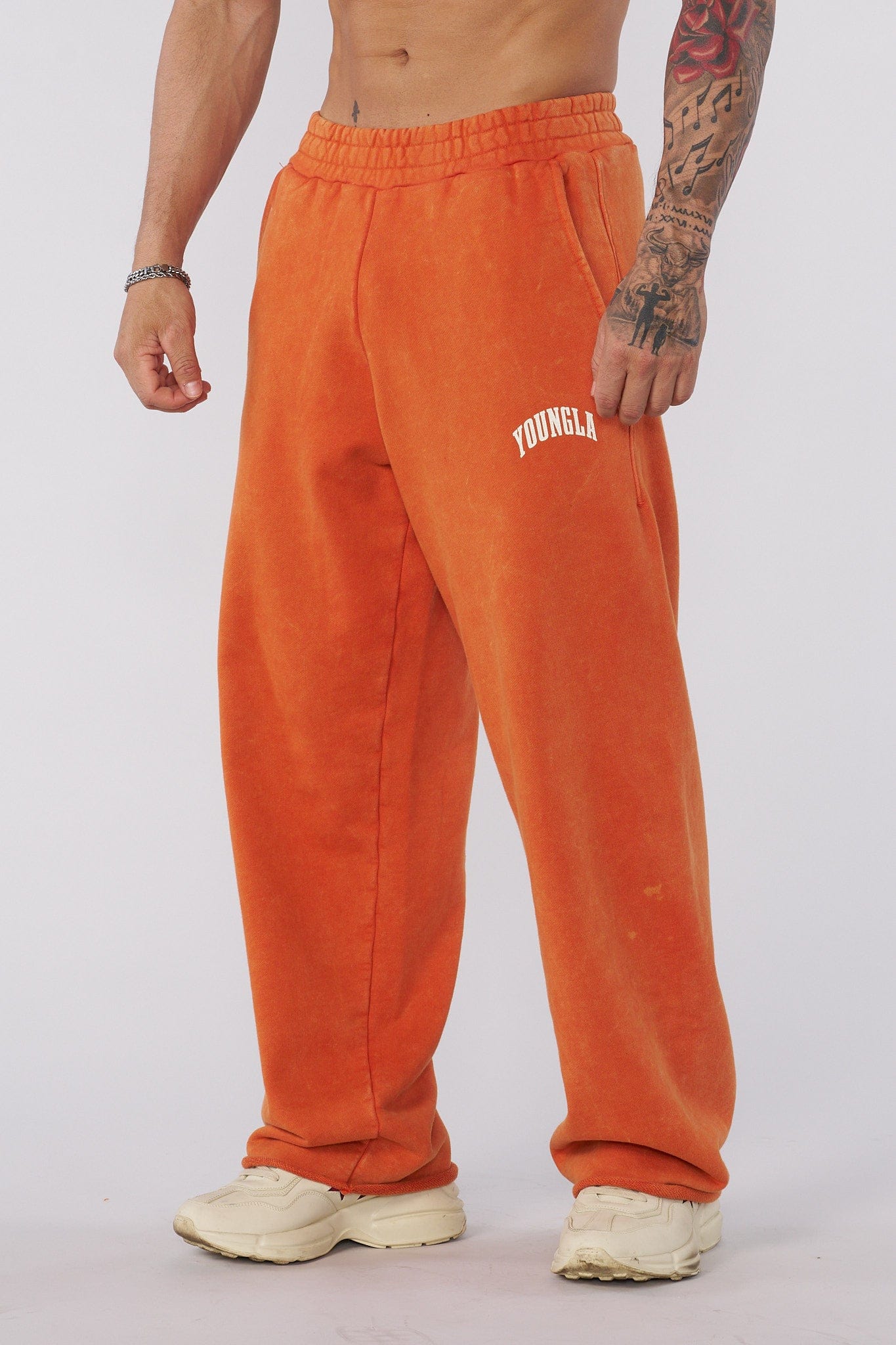 Front view of New Wave Cotton Joggers for ladies, showcasing the relaxed fit.