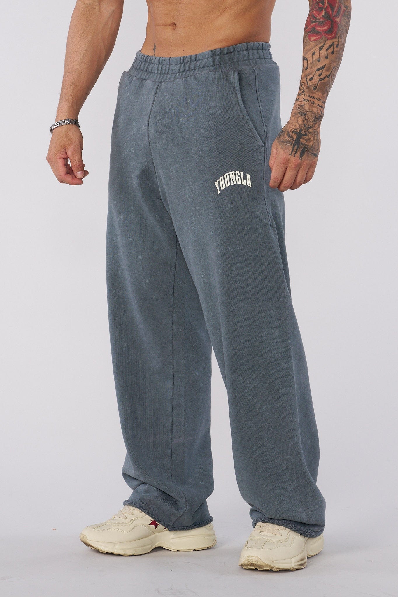 Front view of New Wave Cotton Joggers for ladies, showcasing the relaxed fit.