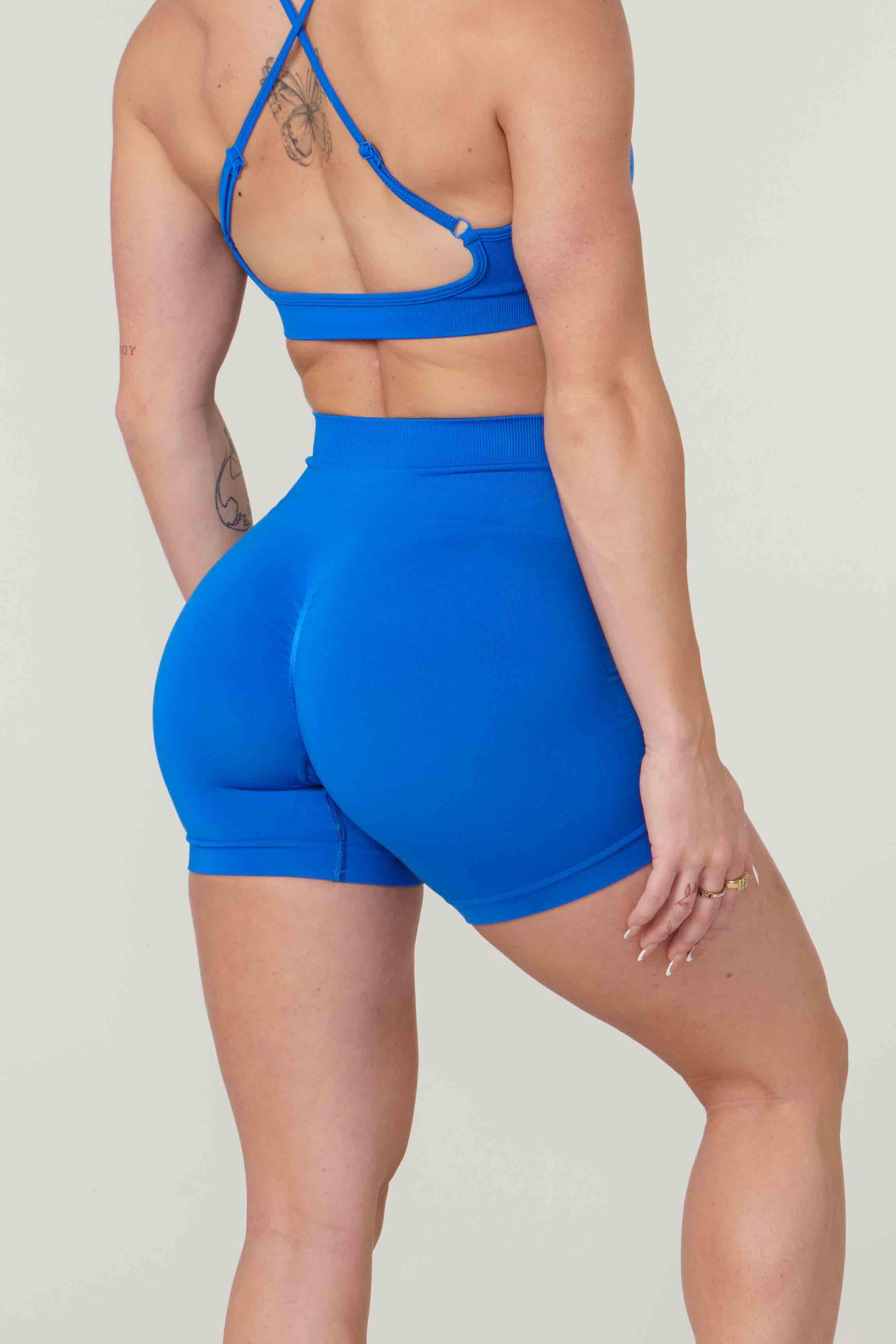 Front view of Core Seamless Compression Shorts showcasing the sleek design.