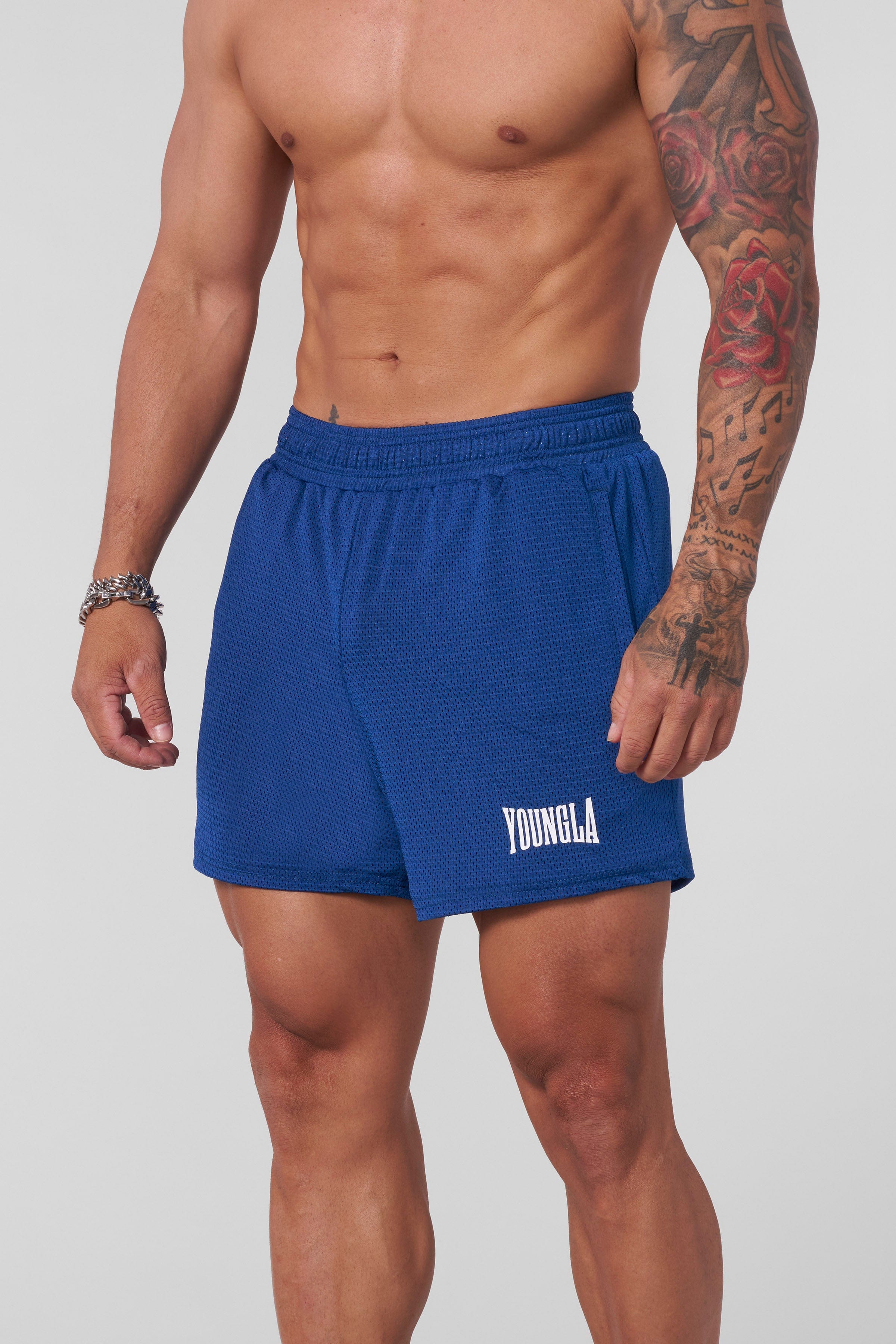 Close-up of AeroMesh Shorts fabric texture emphasizing breathability and quality
