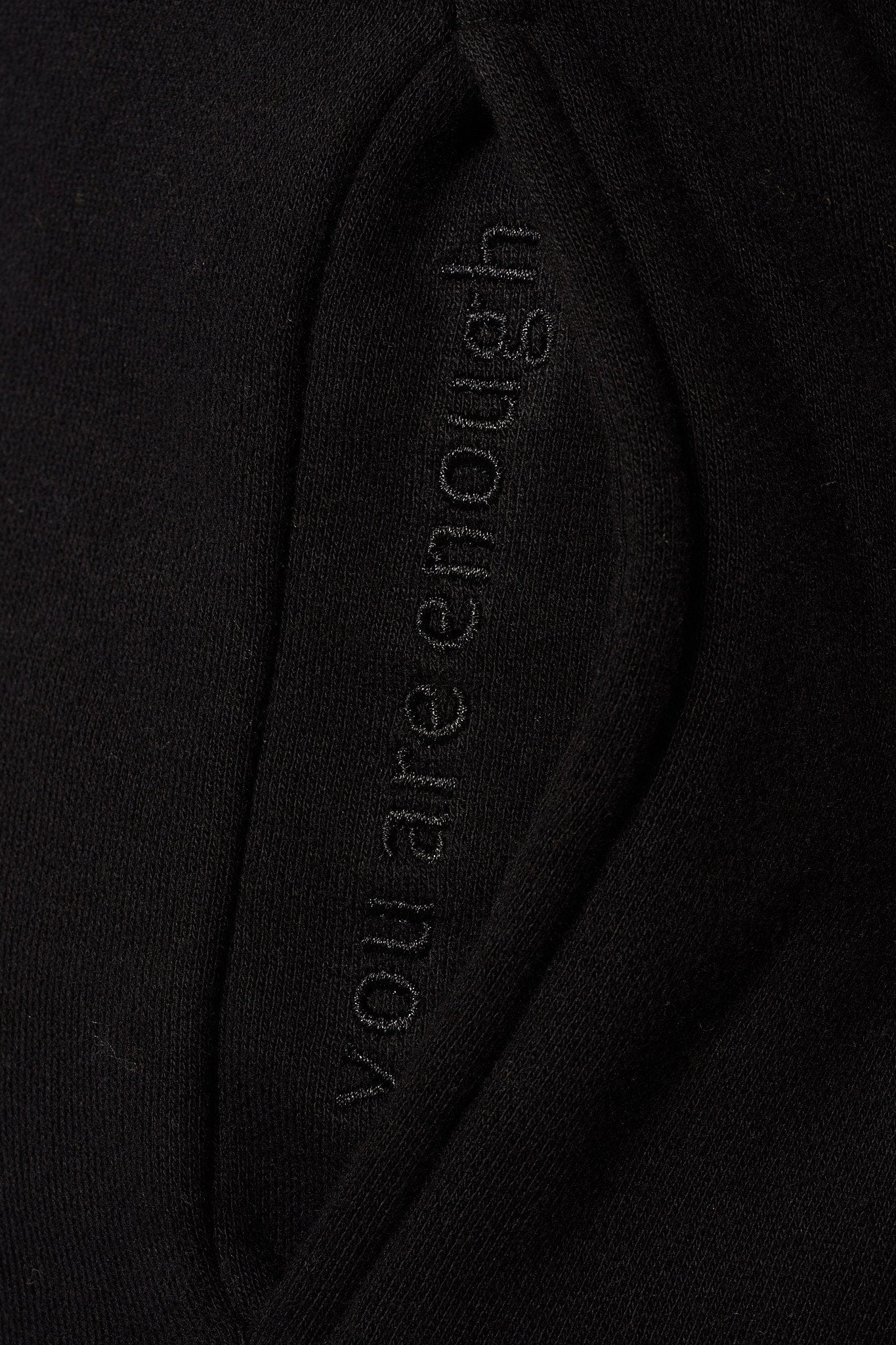 Side view of comfortable joggers showcasing relaxed fit and straight leg design.