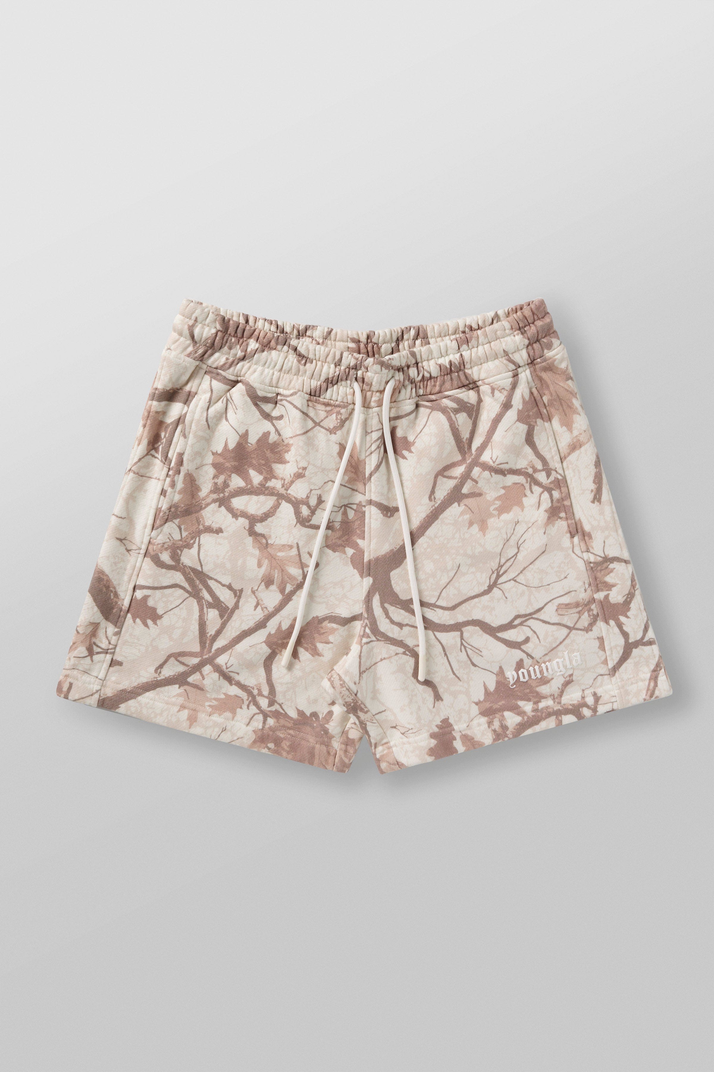 Back view of shorts with orange tag, ideal for outdoor use.