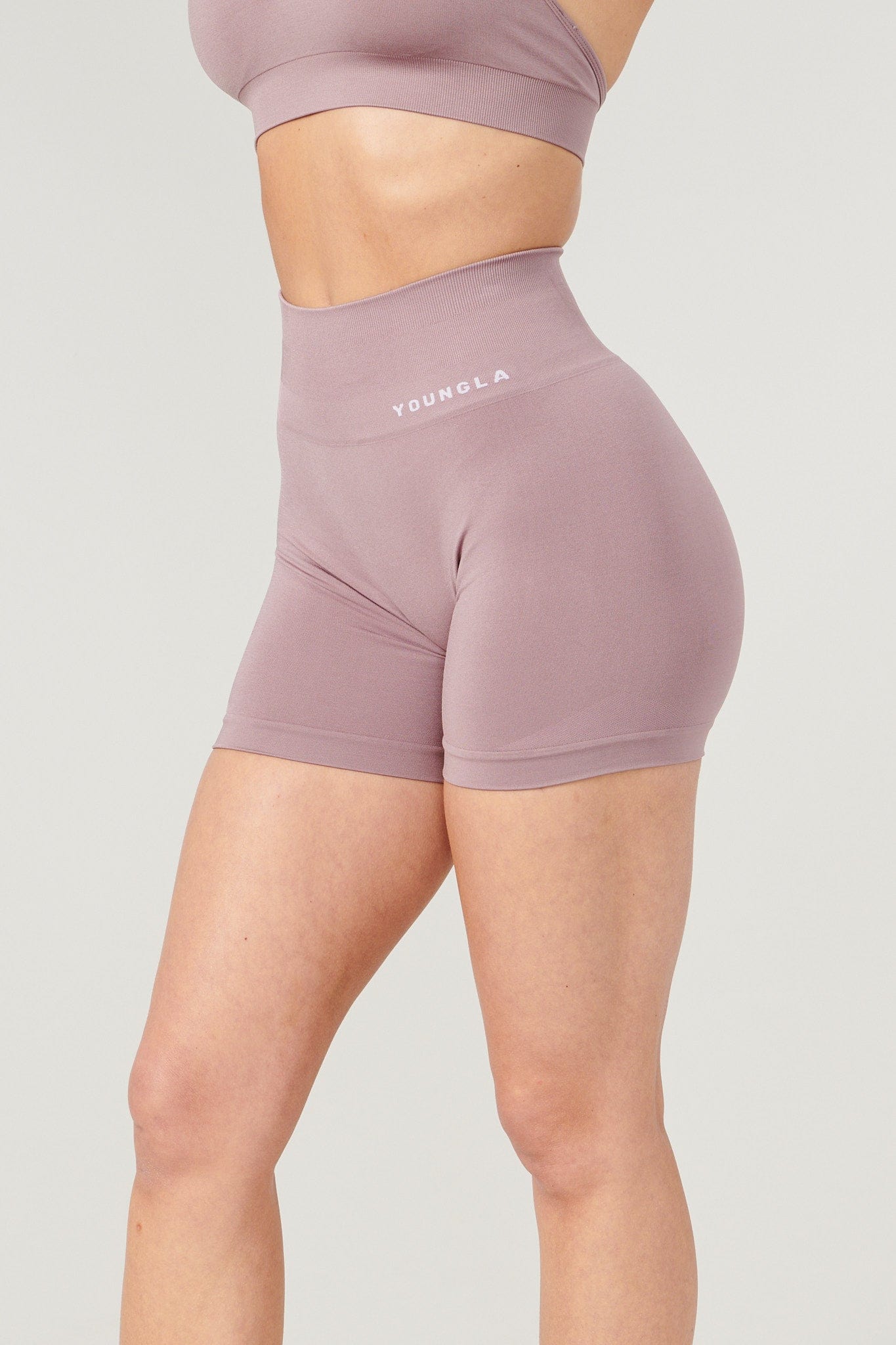 Front view of Core Seamless Compression Shorts showcasing the sleek design.