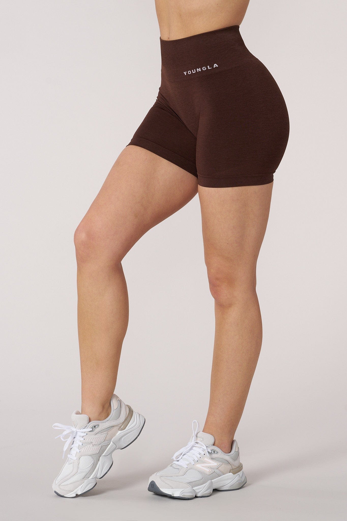 Front view of Core Seamless Compression Shorts showcasing the sleek design.