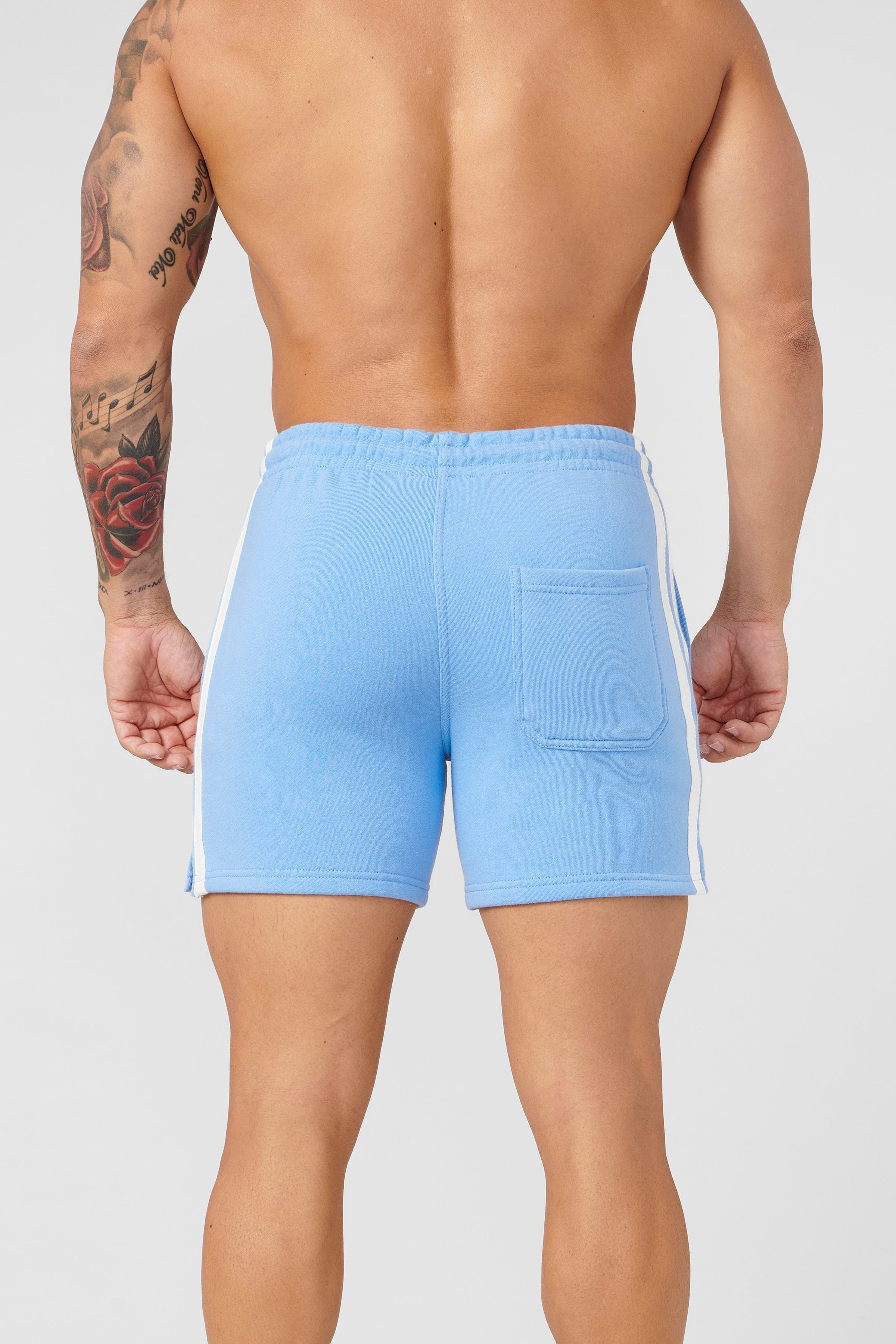 Front view of Golden Era bodybuilding shorts showcasing their fitted design.