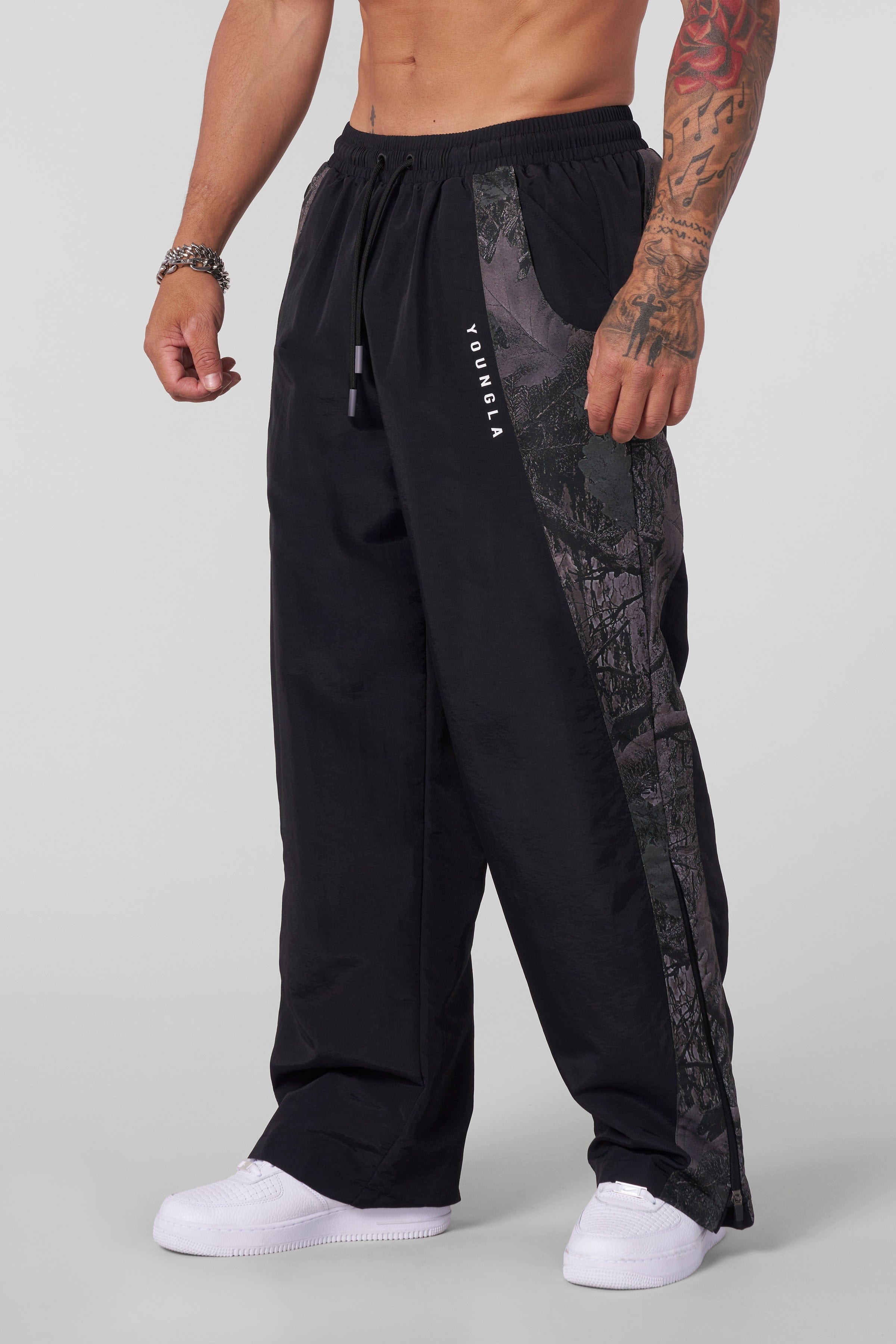 YoungLA Elite Track Pants front view on a model