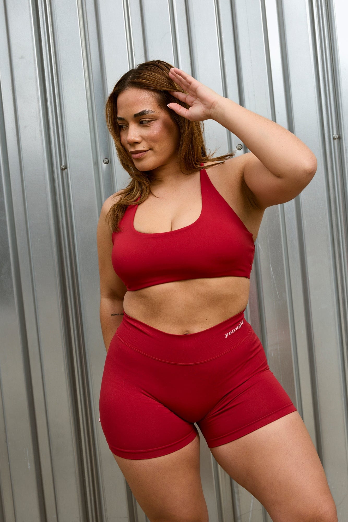 Model showcasing the Lift & Support High Impact Sports Bra during a workout.
