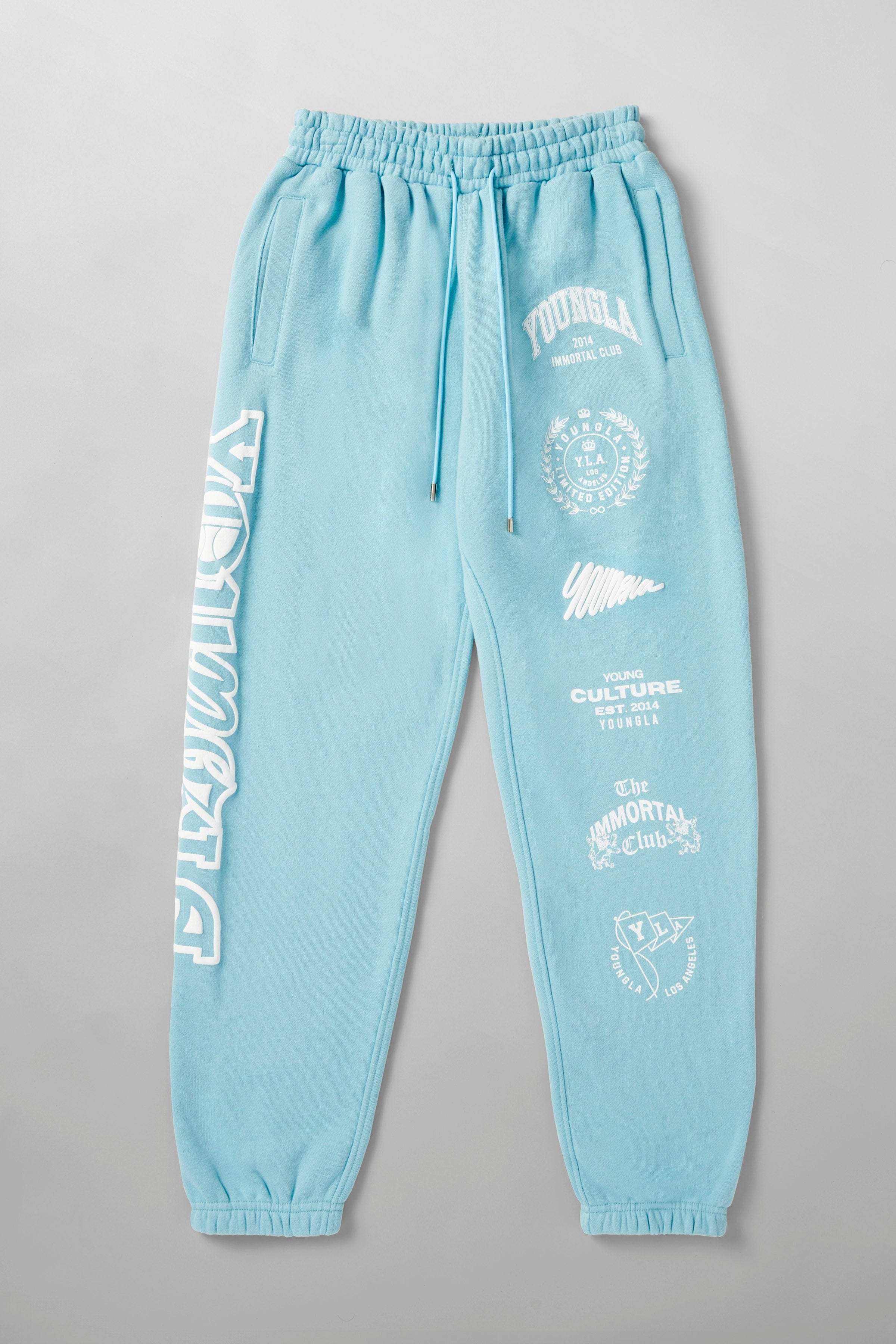Model wearing relaxed-fit joggers for women, casual streetwear look