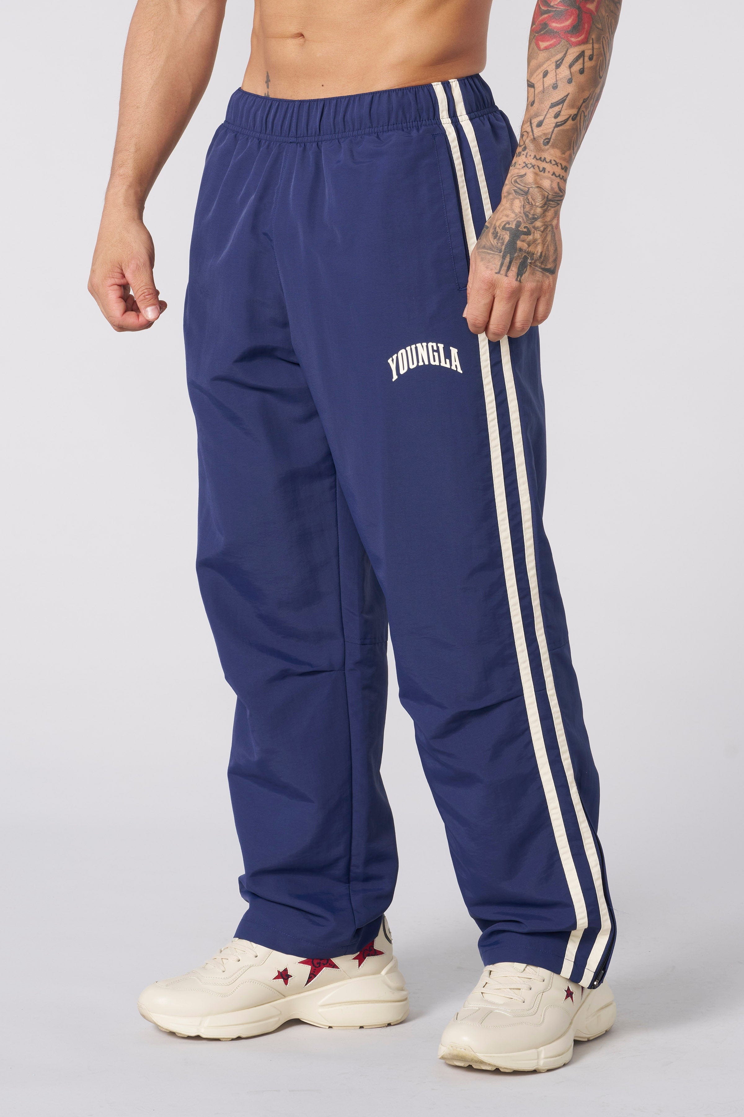 Side view of joggers for women, highlighting the unique design and comfort.