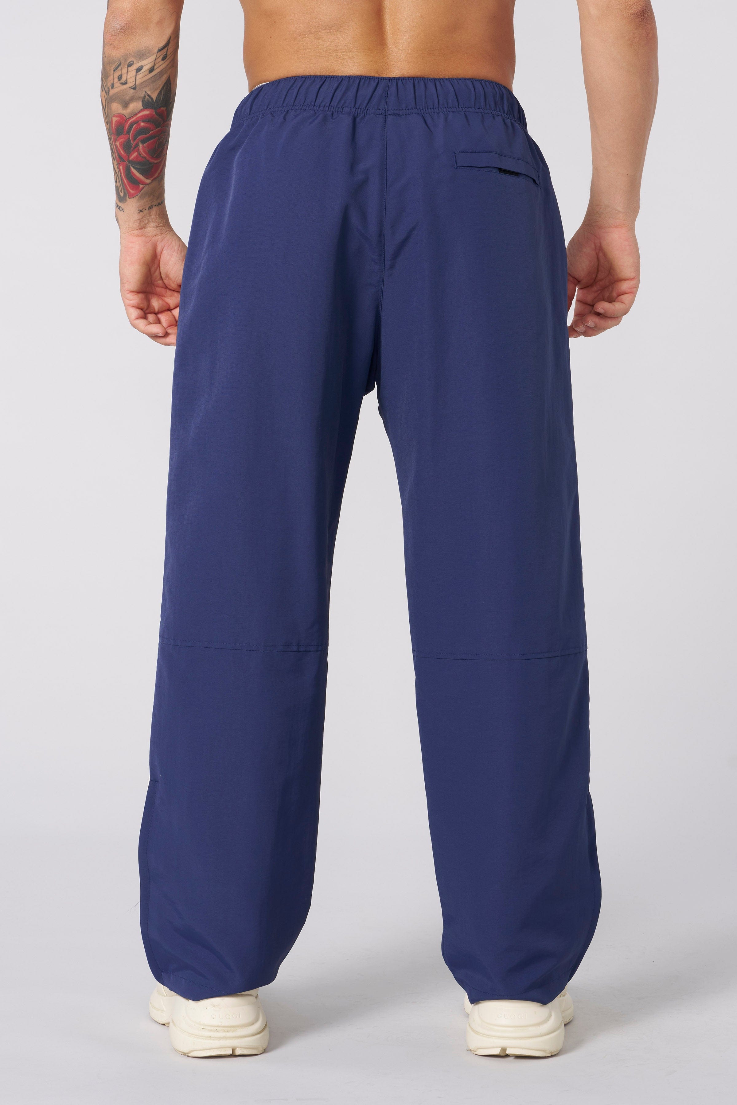 Side view of joggers for women, highlighting the unique design and comfort.