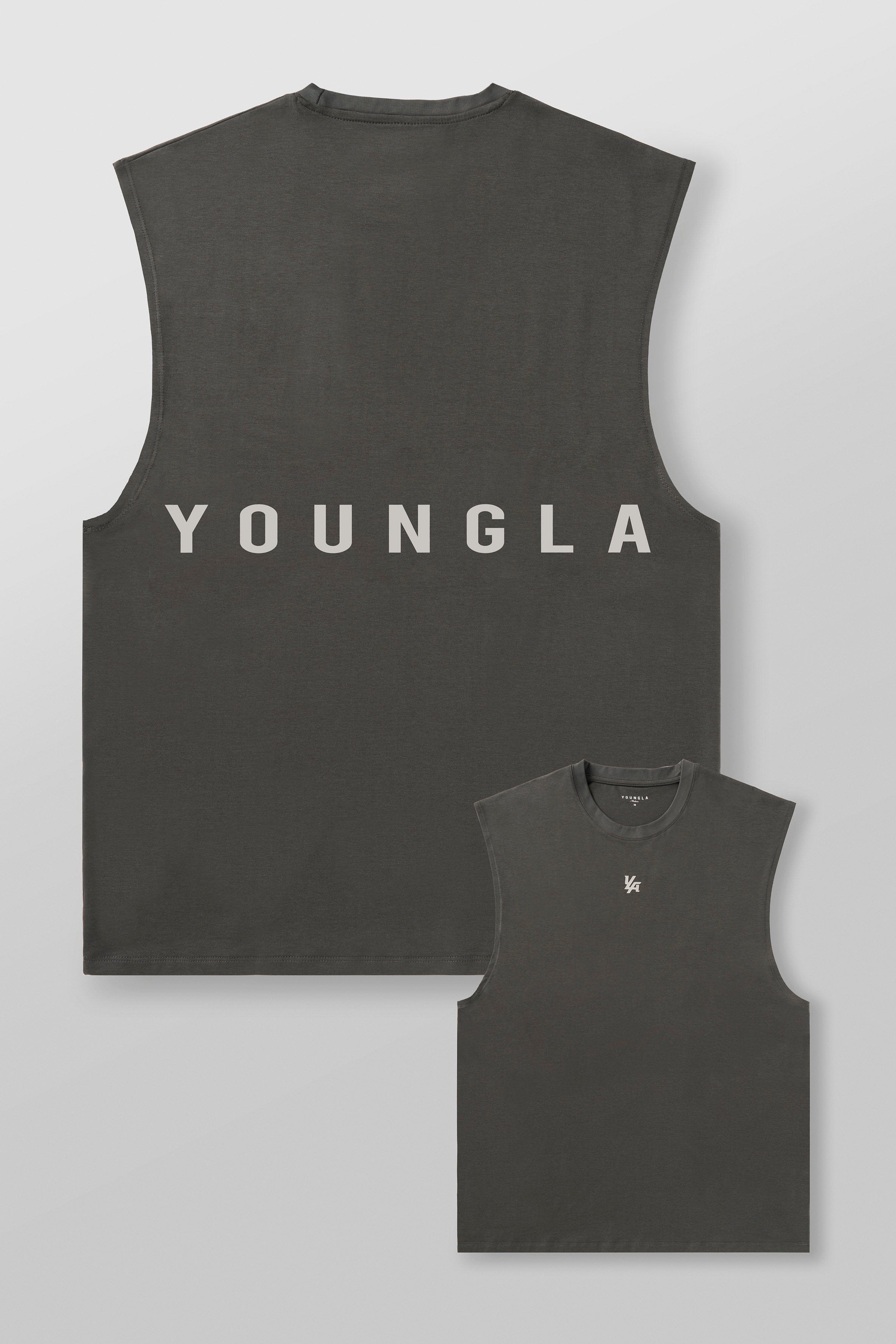 Front and back view of RunTech moisture-wicking tank.