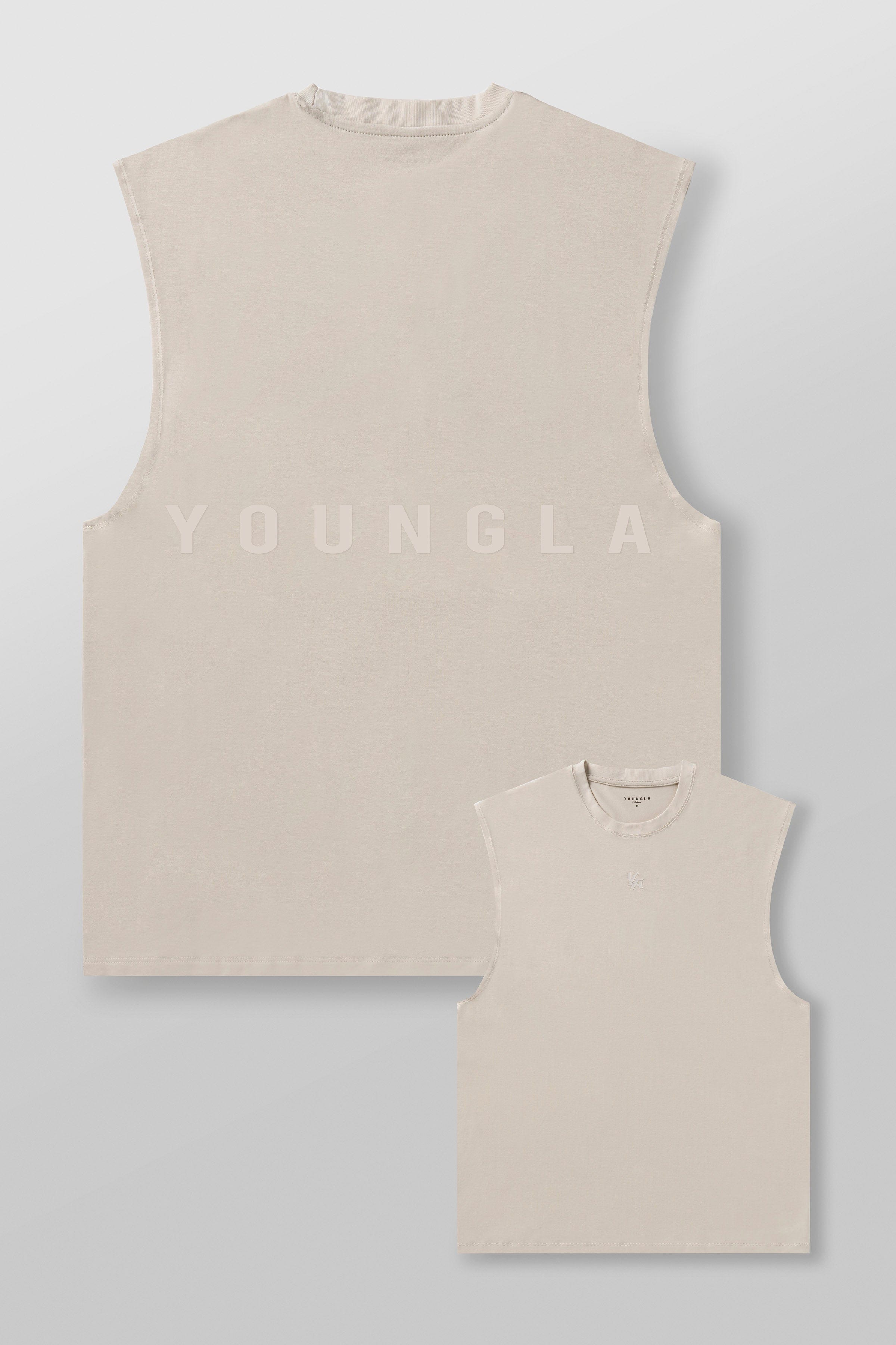 Close-up of RunTech running tank top fabric detail.