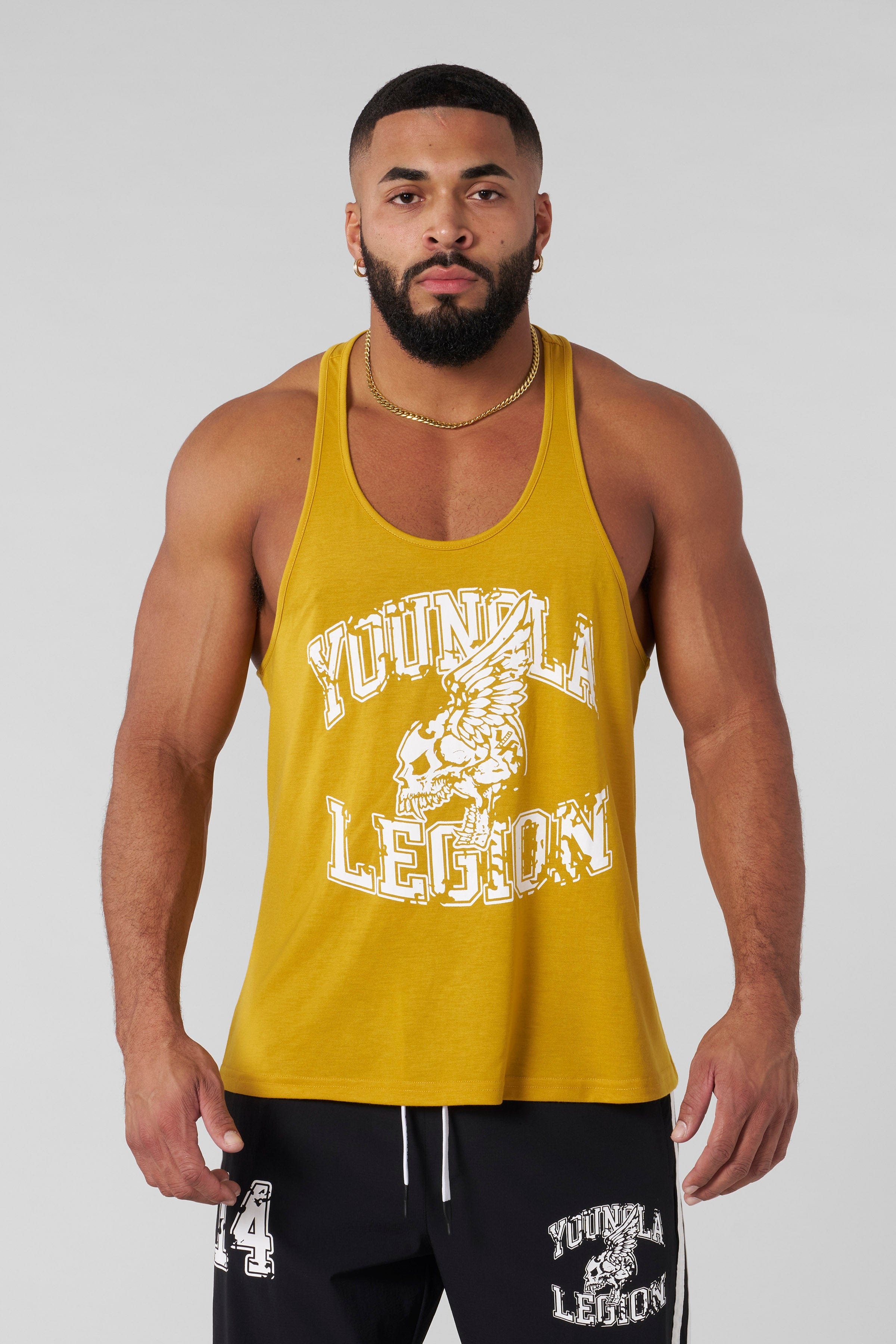 Legion gym stringer front view, perfect for intense training.