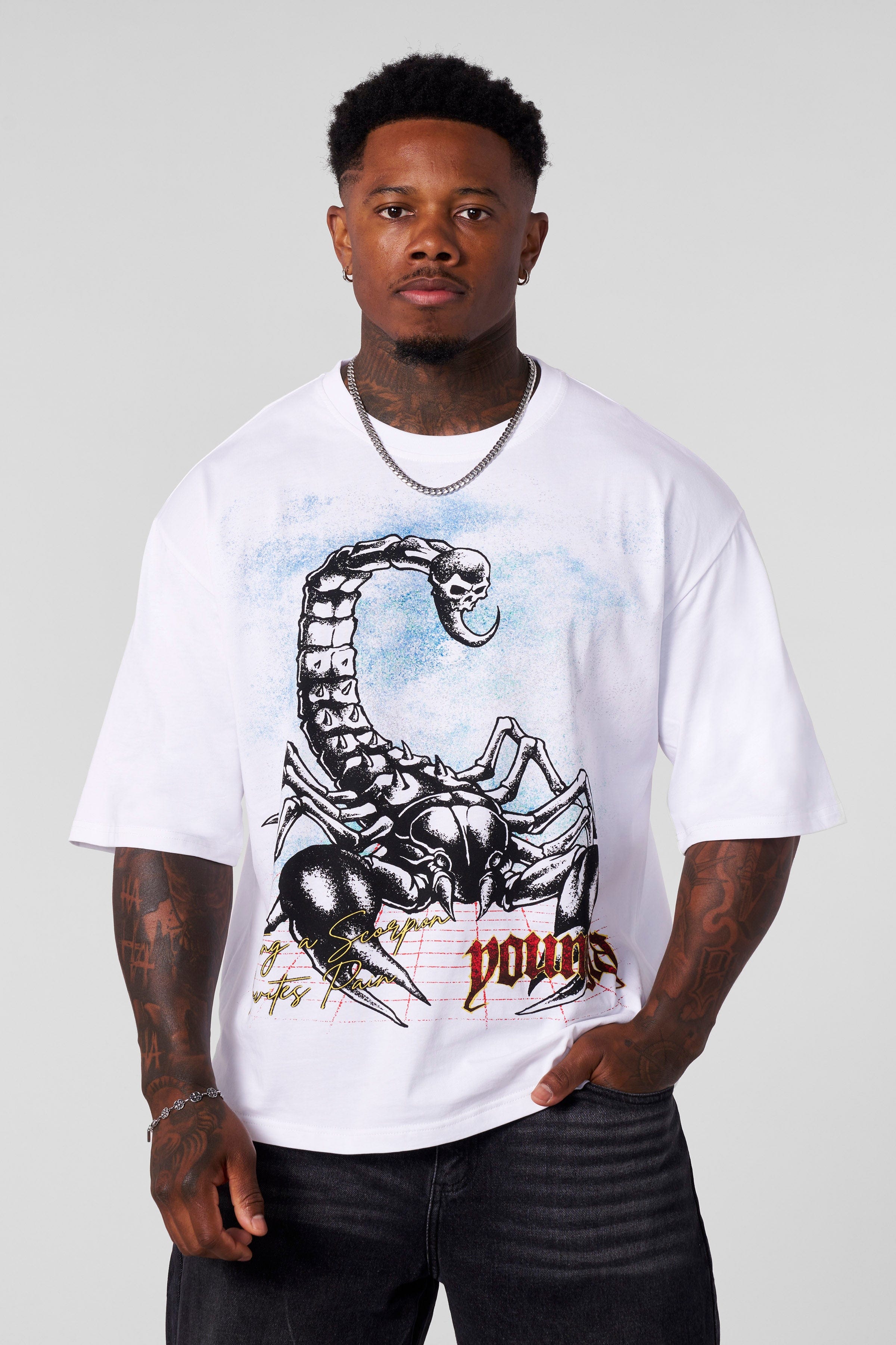 Back view showcasing the mesh jersey with YoungLA logo