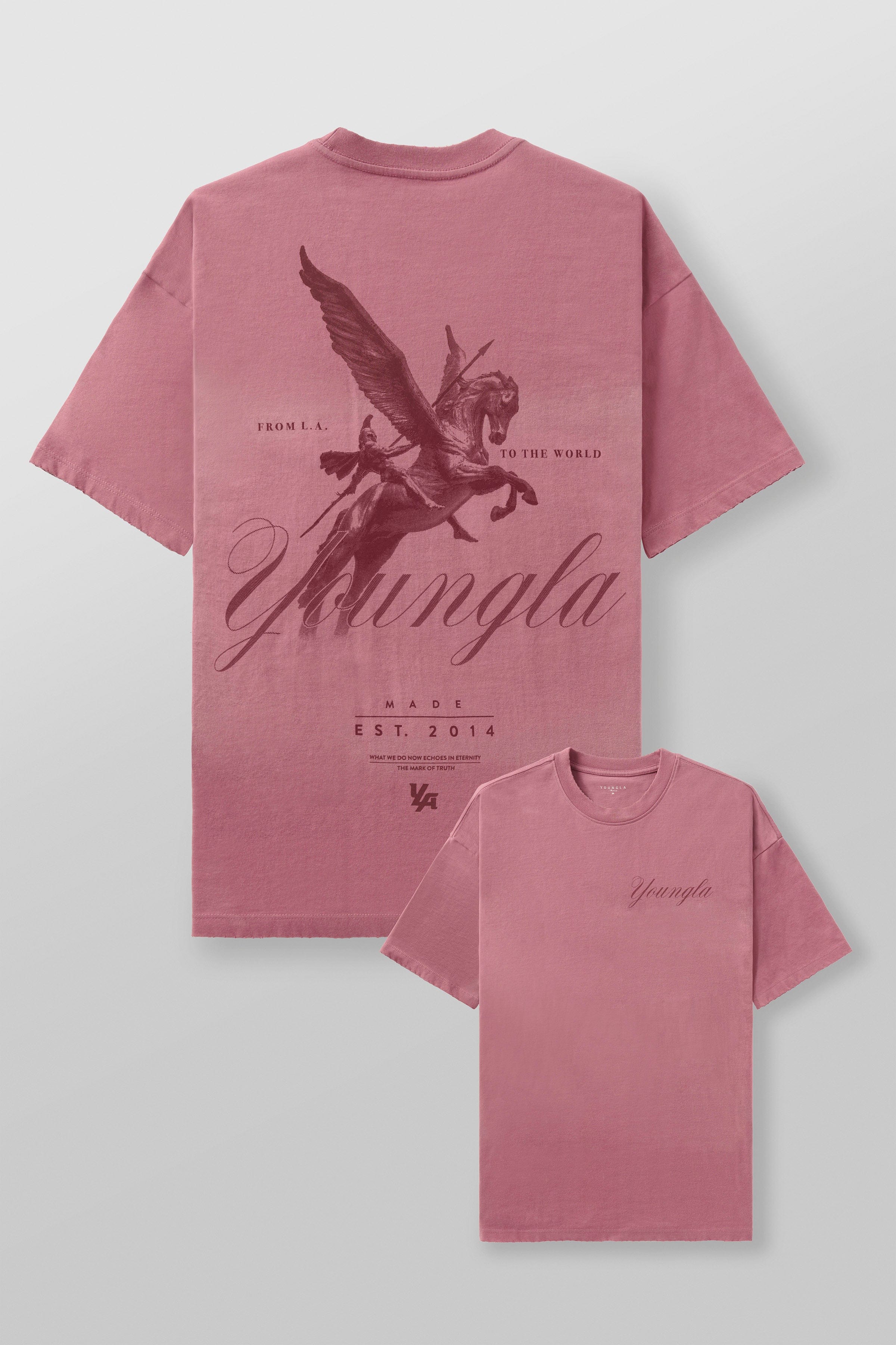 Back view displaying the striking Spartan warrior graphic.