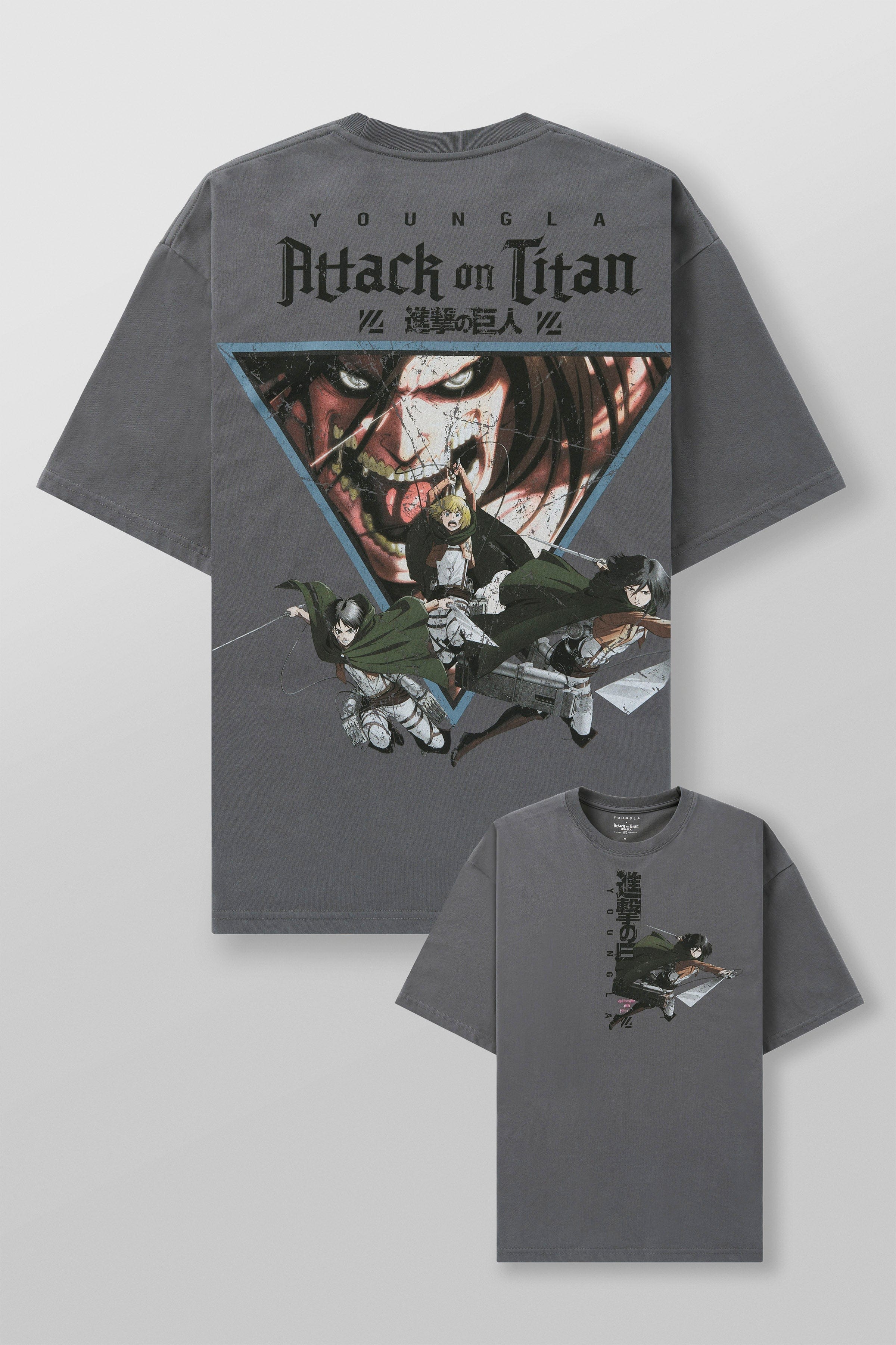 Close-up of vintage graphic tees showcasing detailed prints.