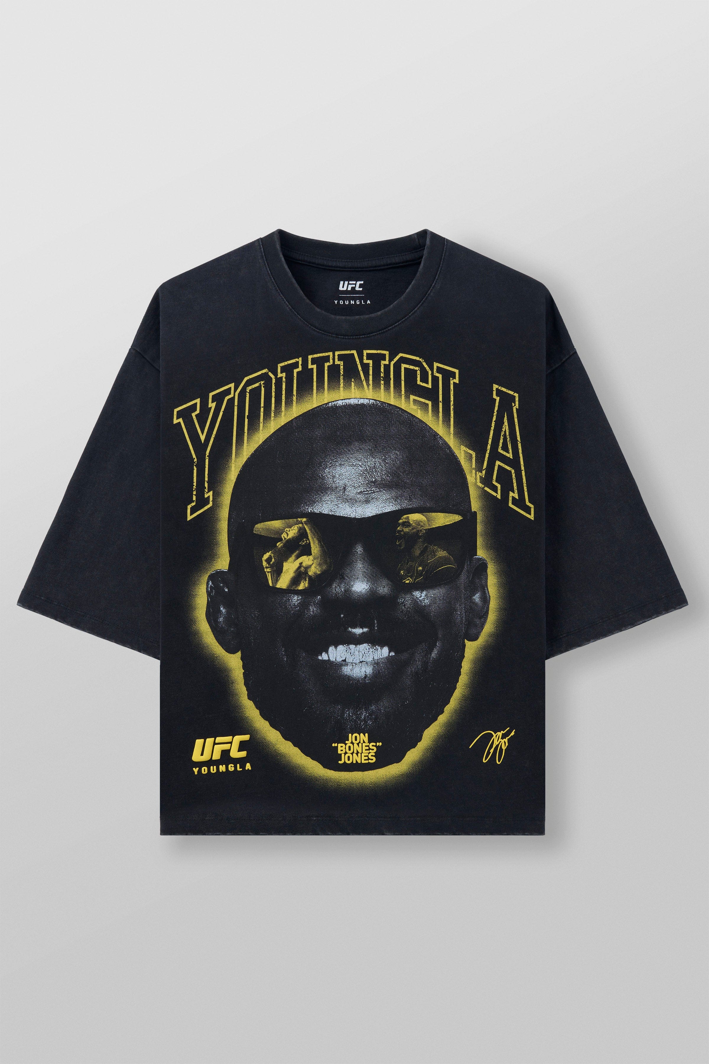 Back view of UFC shirts styled for Kansas City street fashion