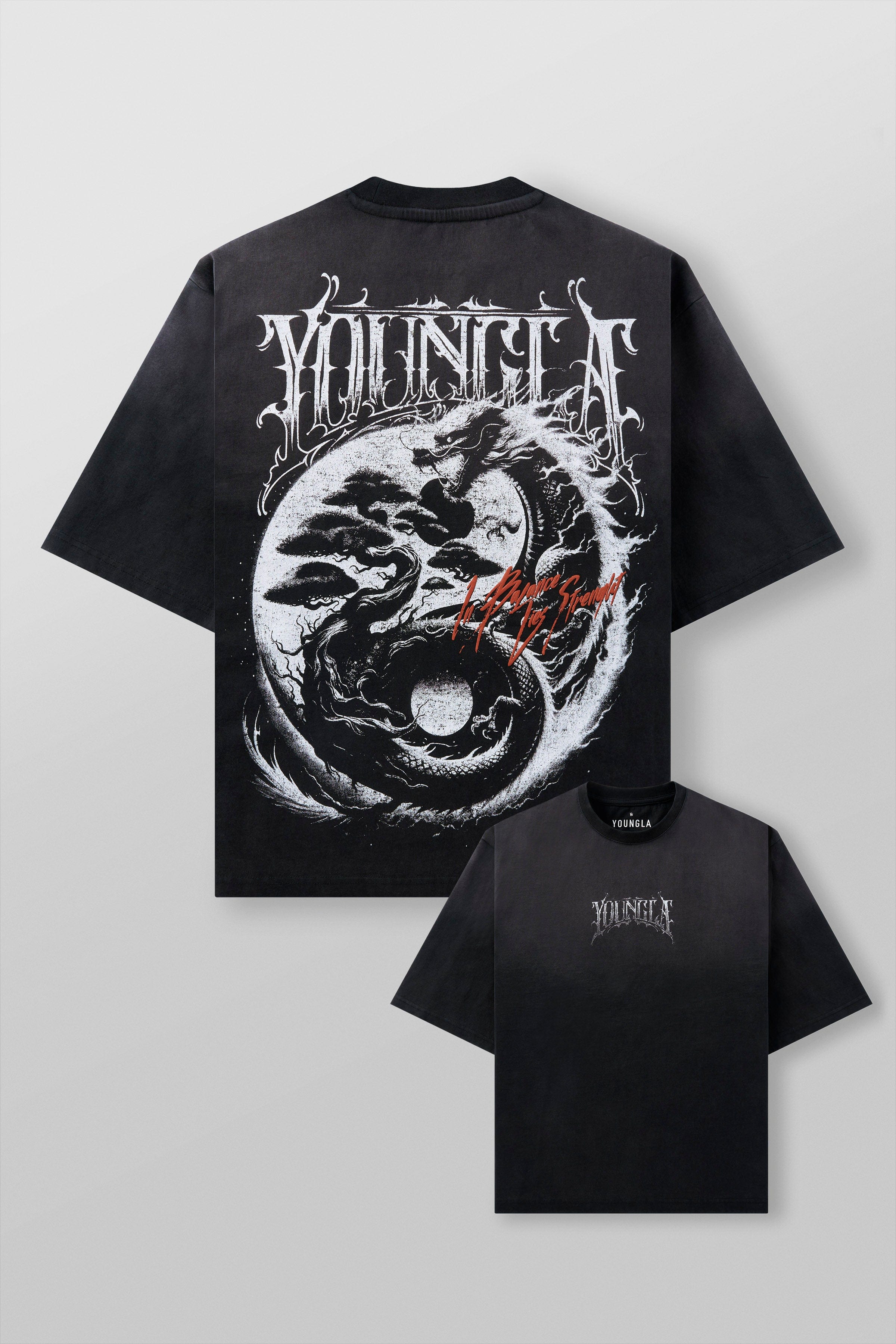 Closeup of heavyweight 300 GSM cotton t-shirts fabric and stitching around neckline