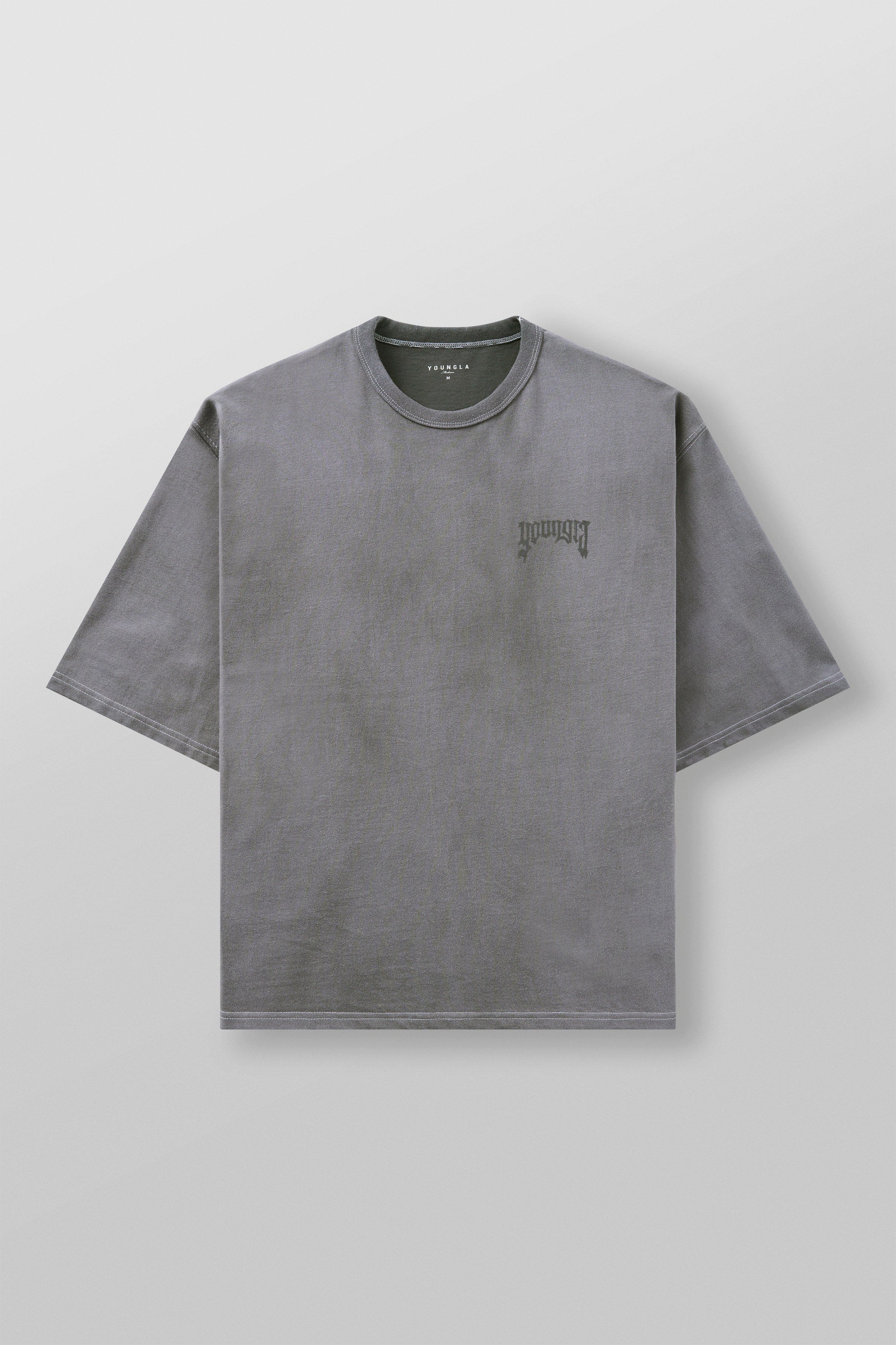Model wearing oversized t shirt for casual streetwear look