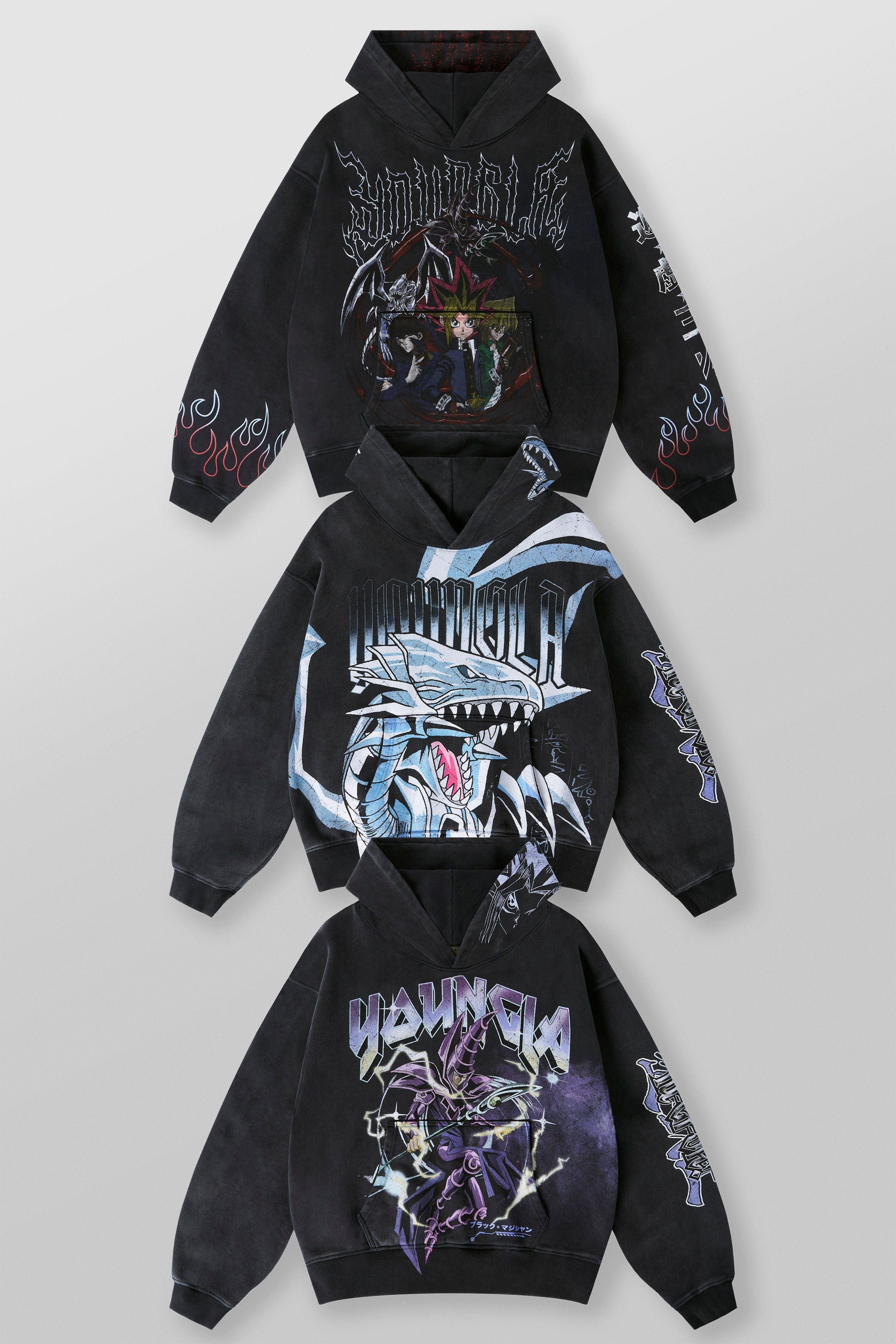 Side view of oversized hoodie for men, perfect for casual wear.