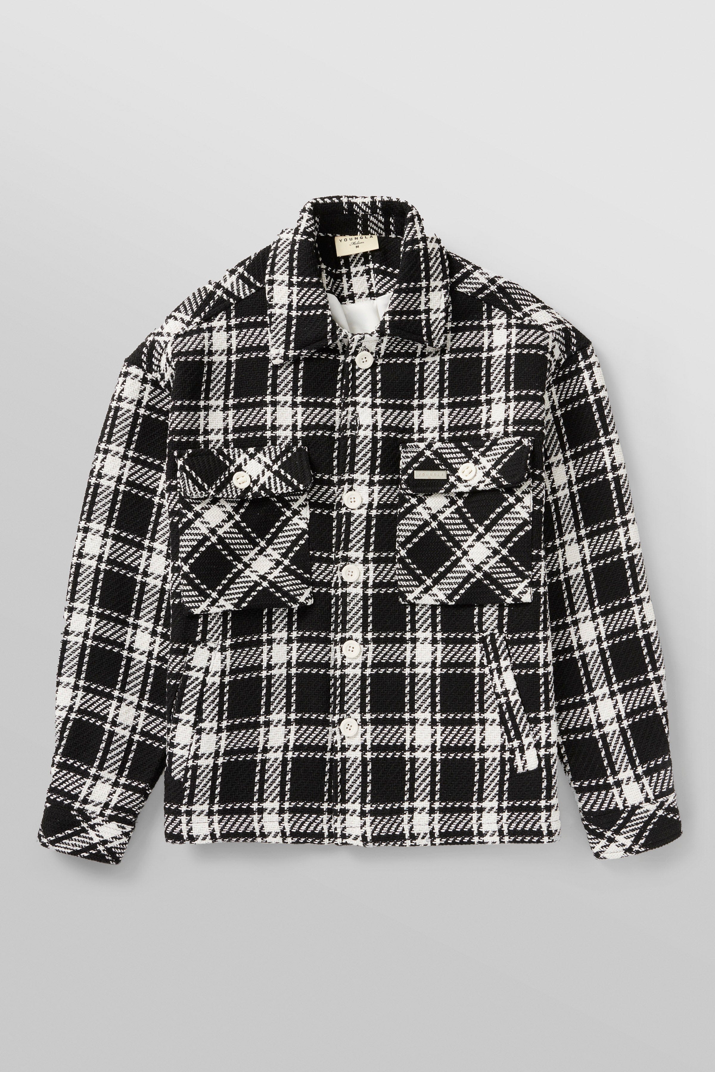 Jacket displayed flat to show full design details