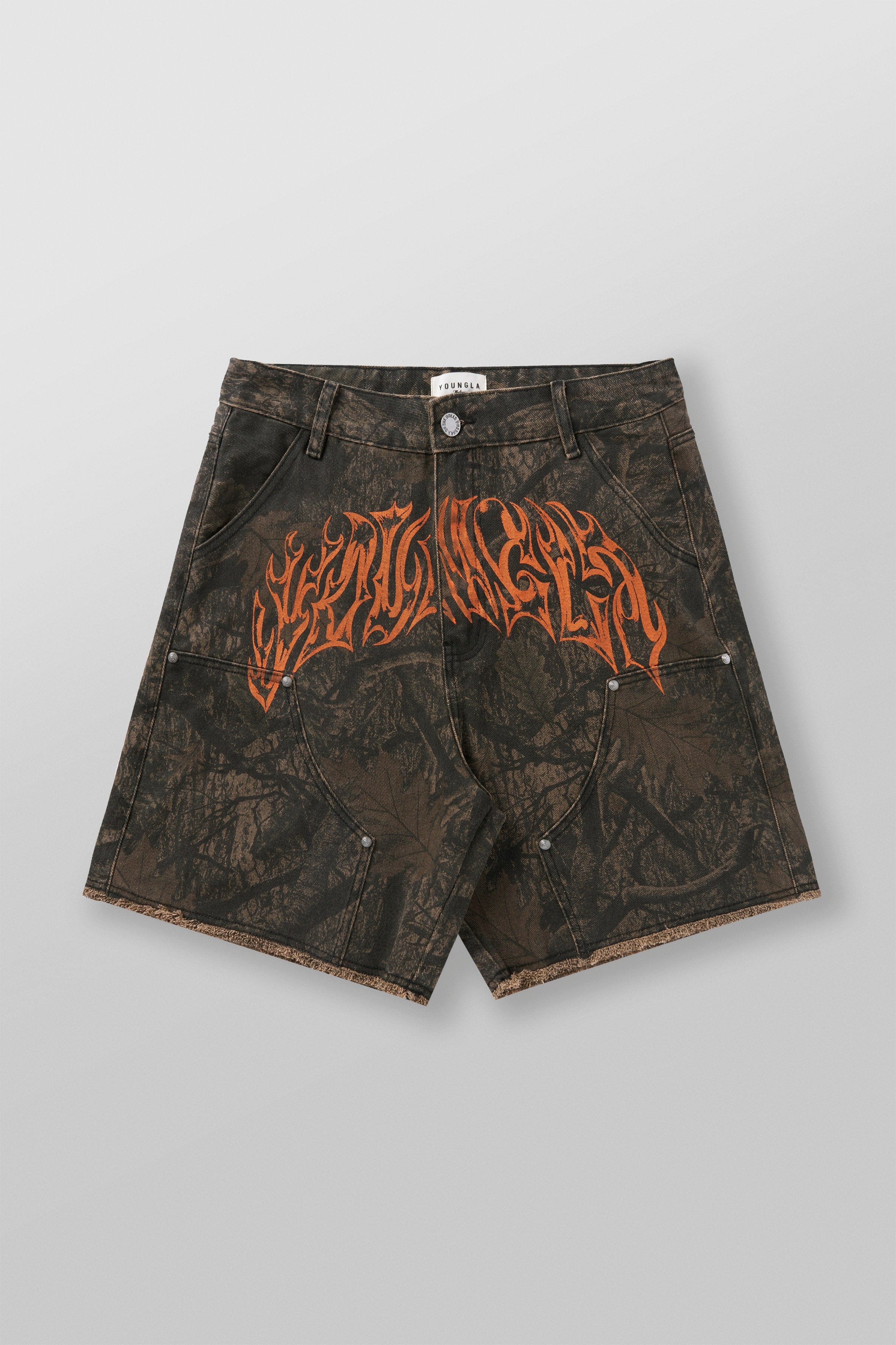Side view of Urban Vibe Baggy Jorts, highlighting relaxed fit.