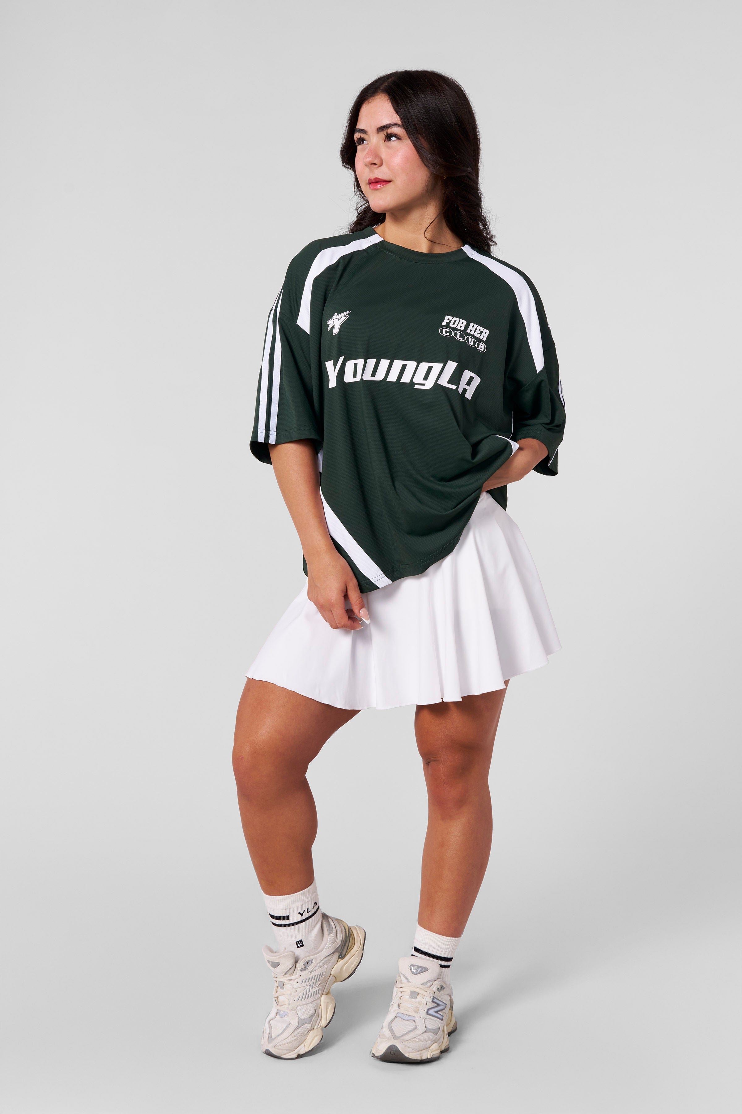 Flat-lay of summer football jersey showing breathable fabric texture