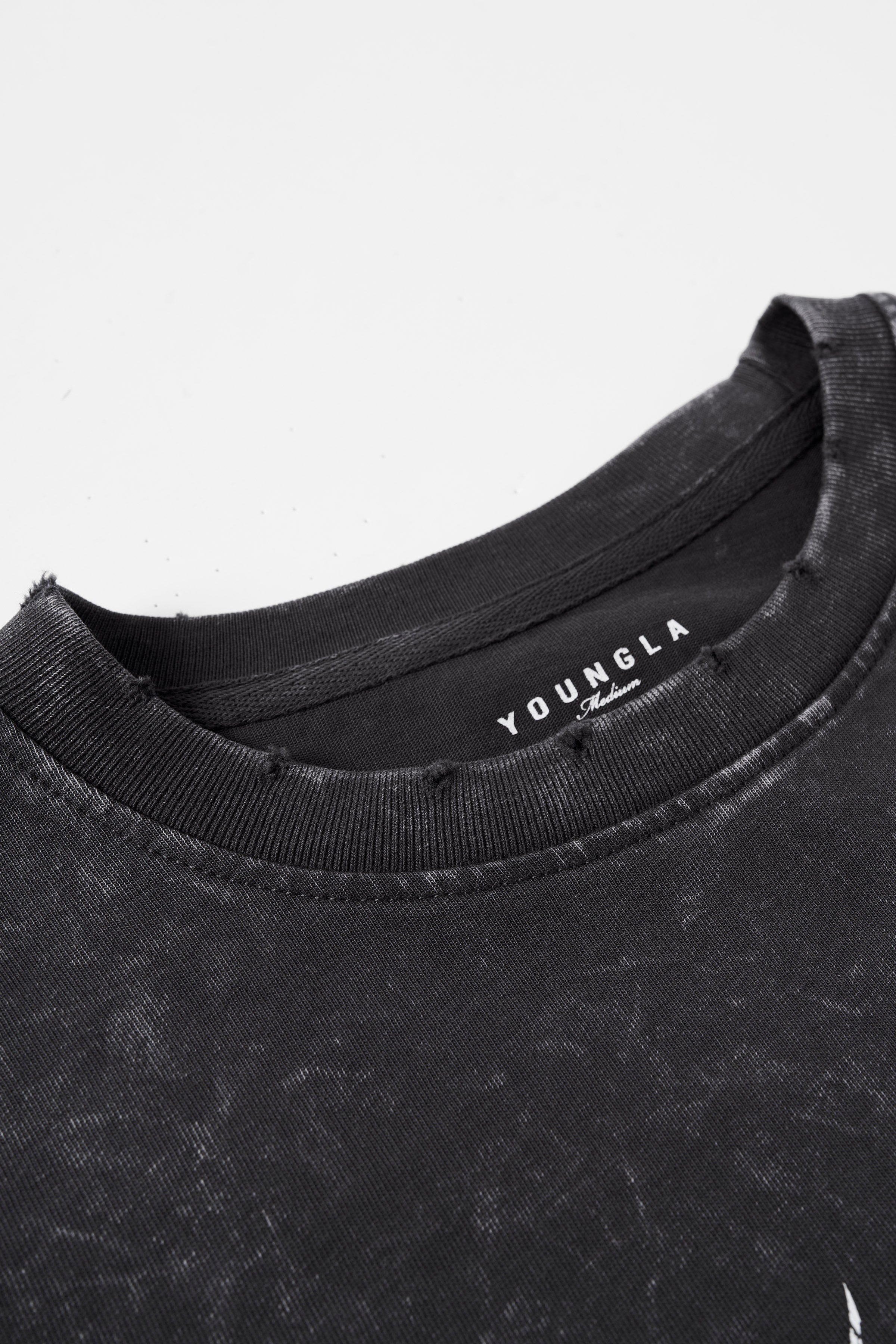 Front view of Shadow Twofer Long Sleeve T-Shirt in vintage style.