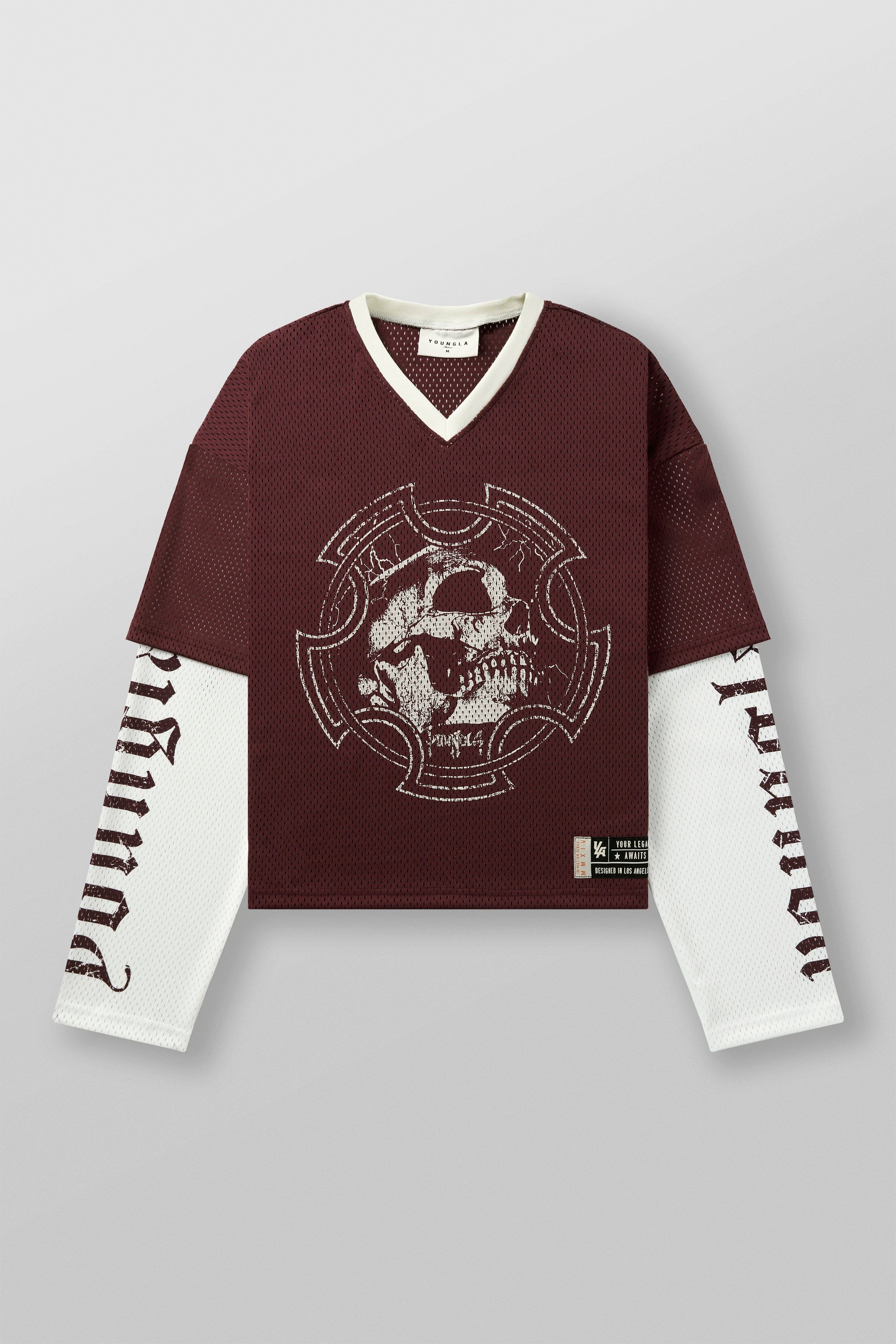 Front view of the Sinister long sleeve cycling jersey showcasing its sleek design.