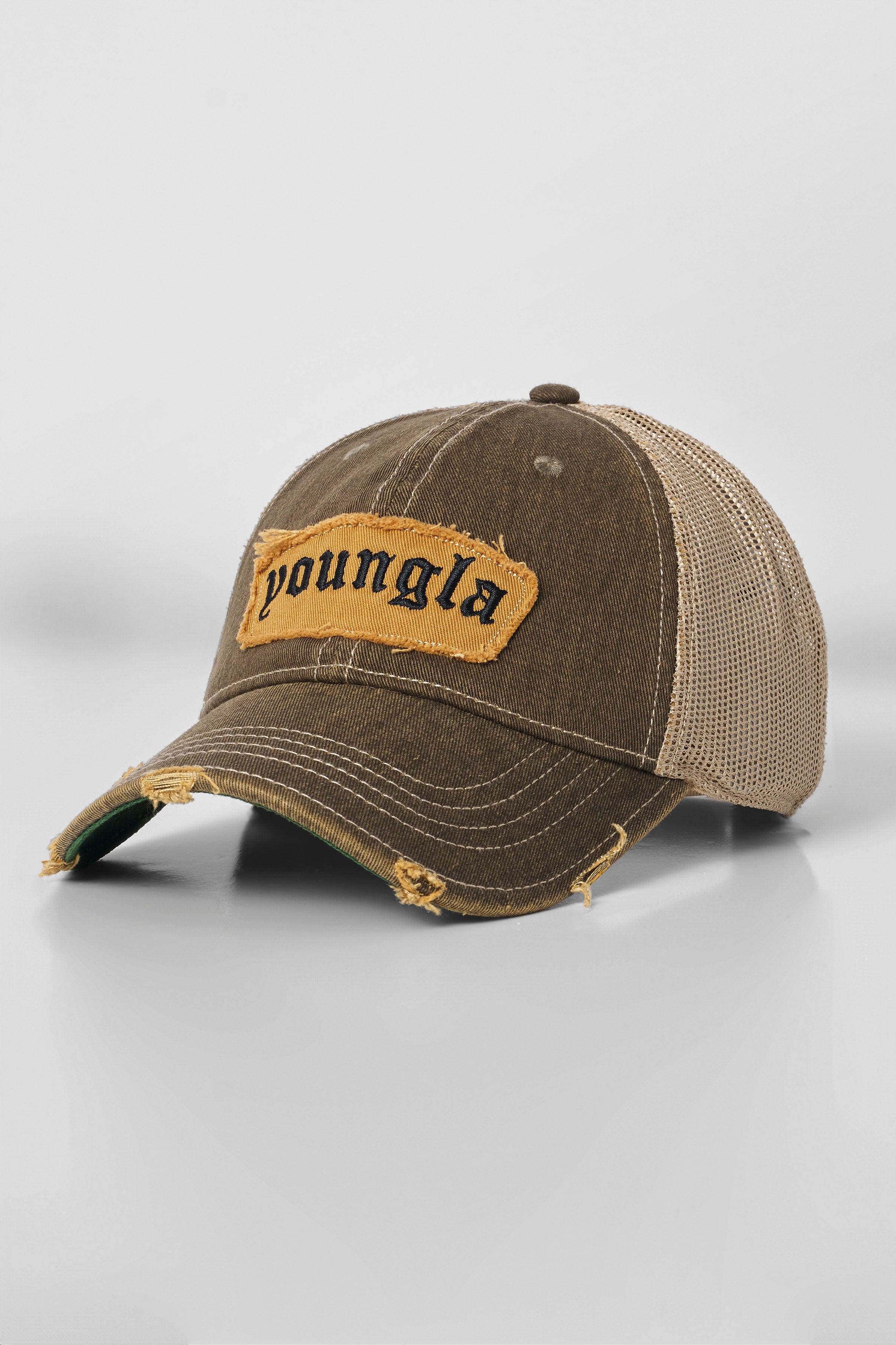 Back view of the snapback cap demonstrating the adjustable closure.