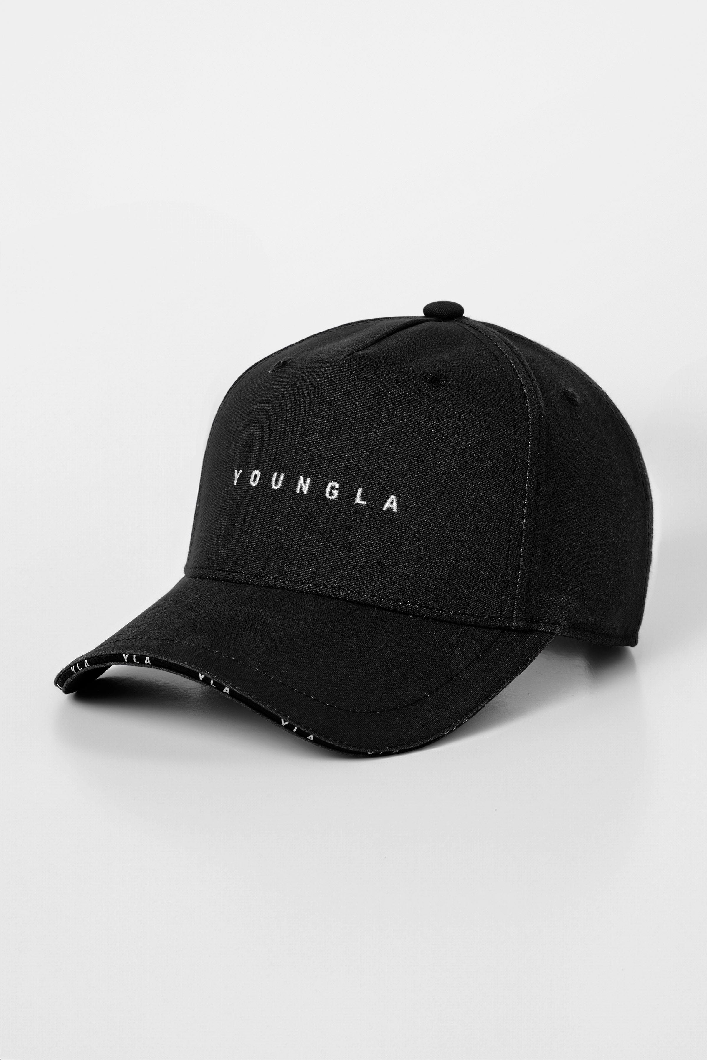 YoungLA cotton baseball hat worn outdoors, showcasing structured brim and piping