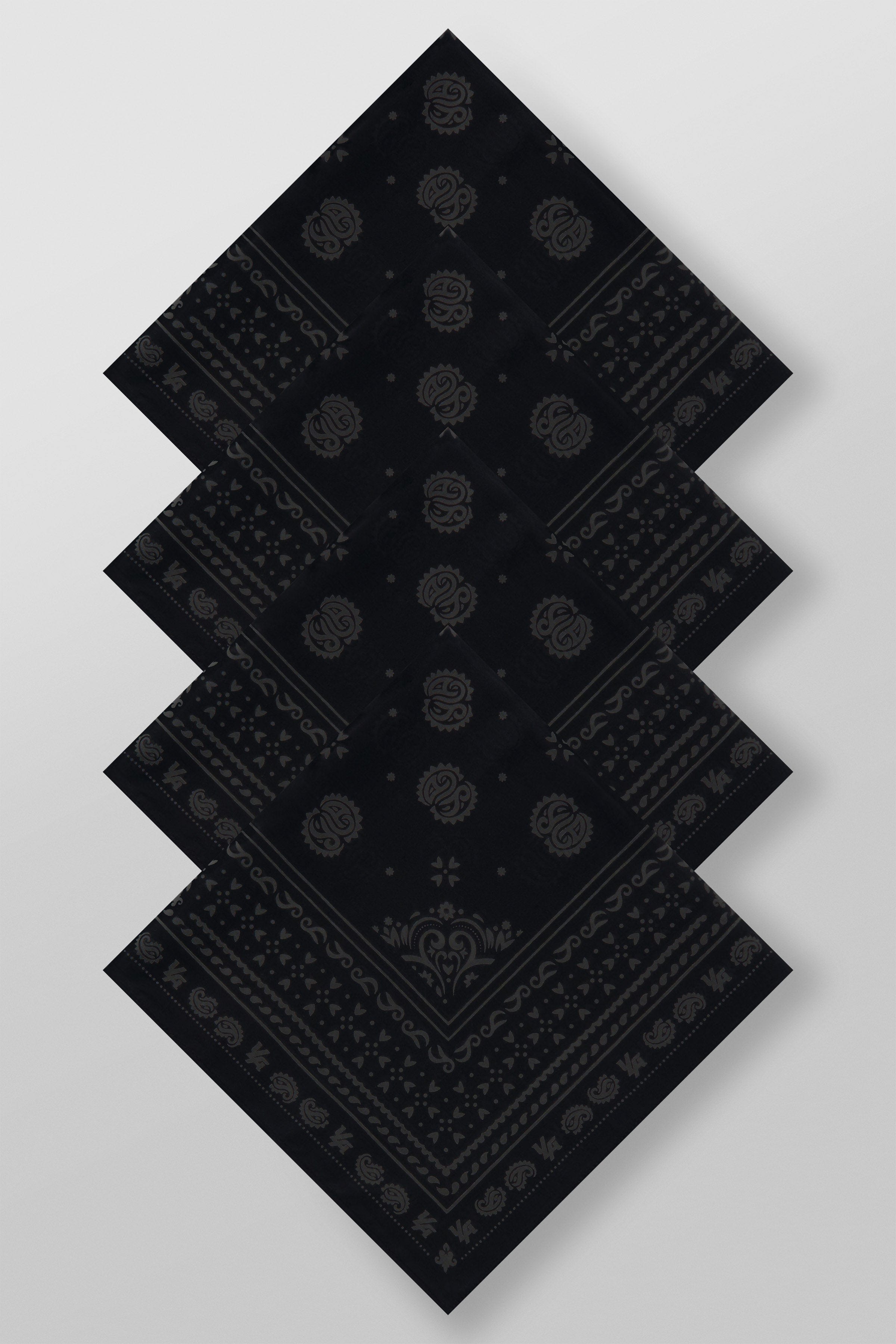Cotton bandanas styled as headbands for casual wear