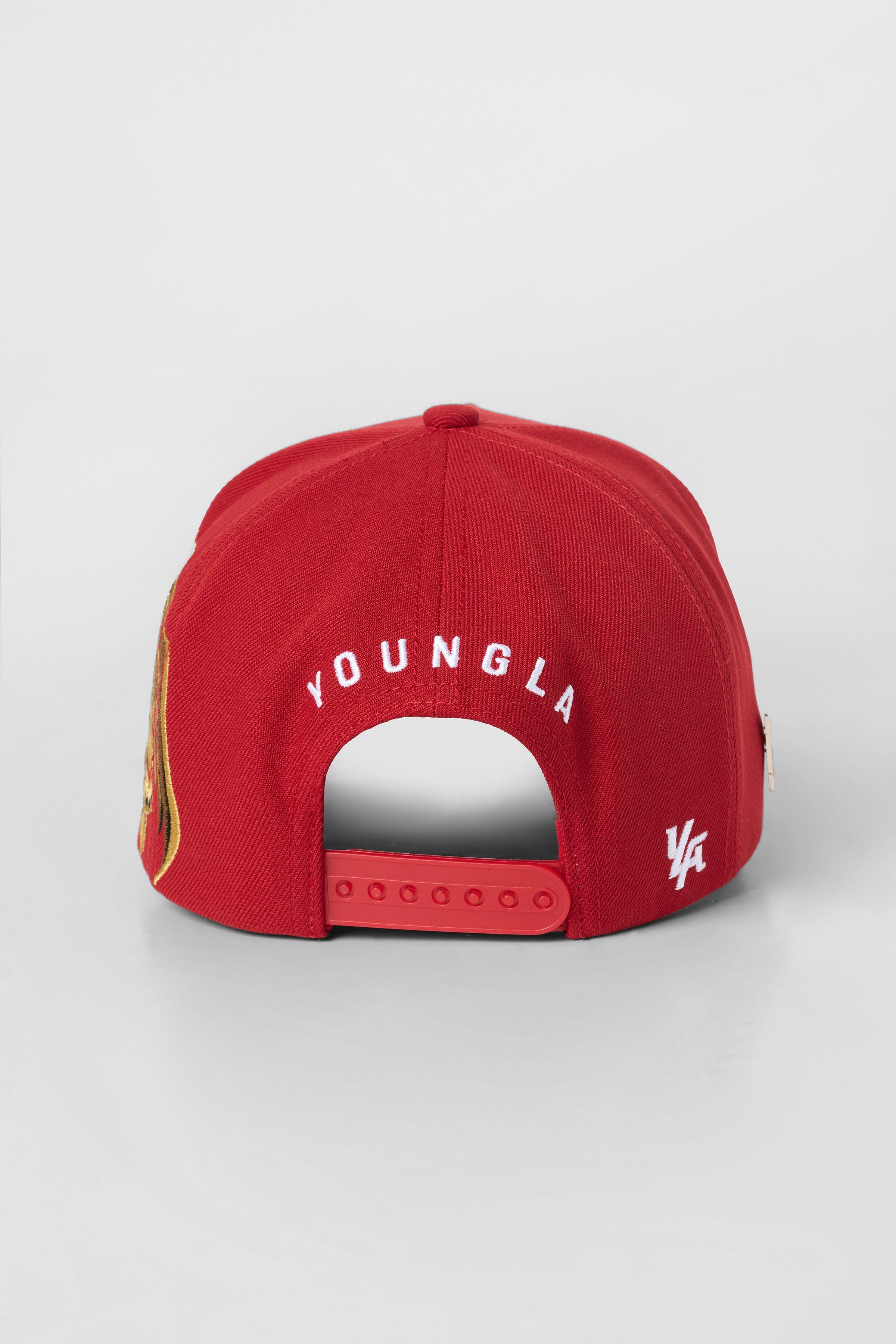 Side view of the Yu-Gi-Oh!® A-Frame Cap showcasing embroidery.