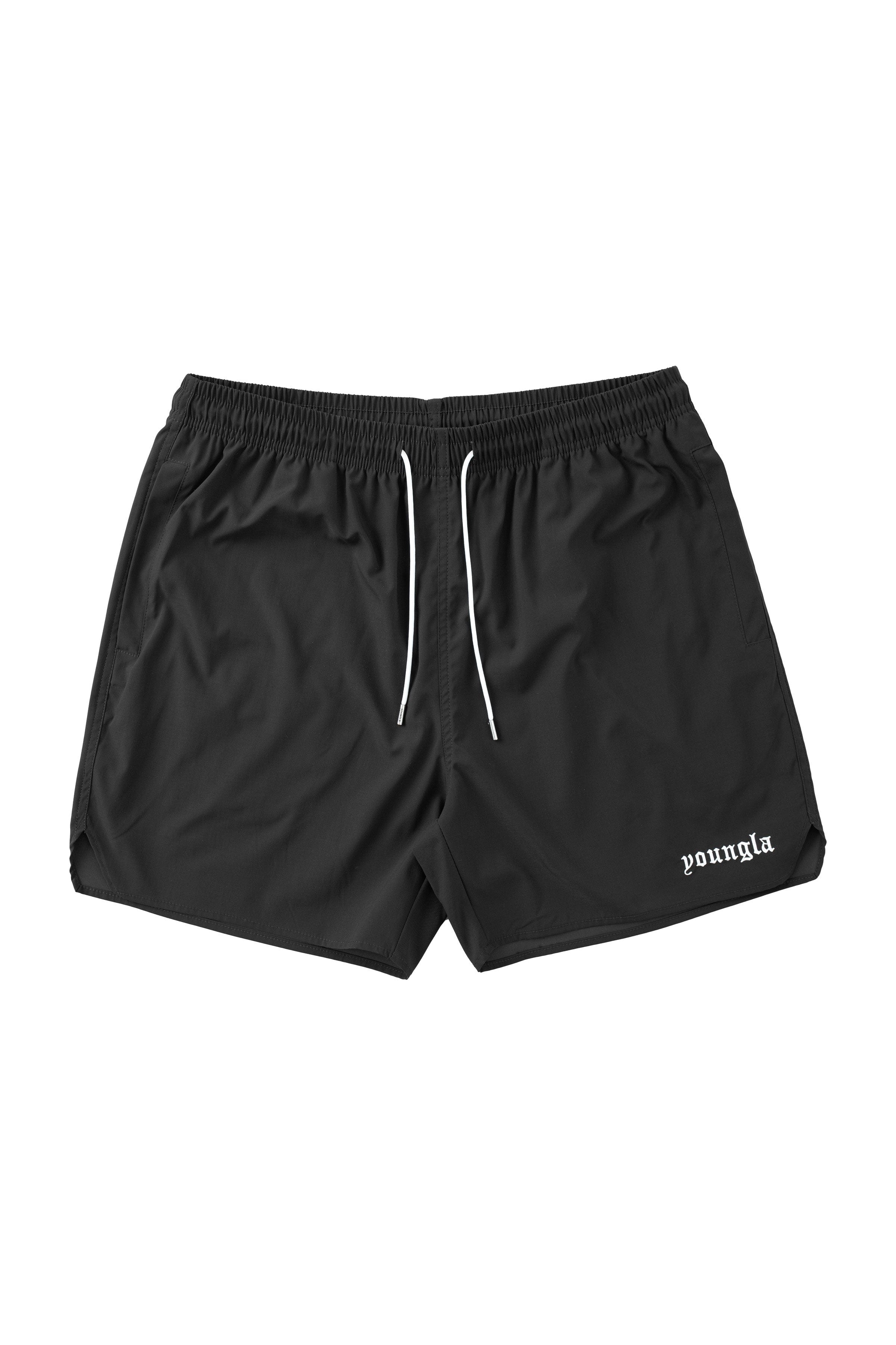 Front view of mens casual shorts in camouflage, ideal for summer outings.
