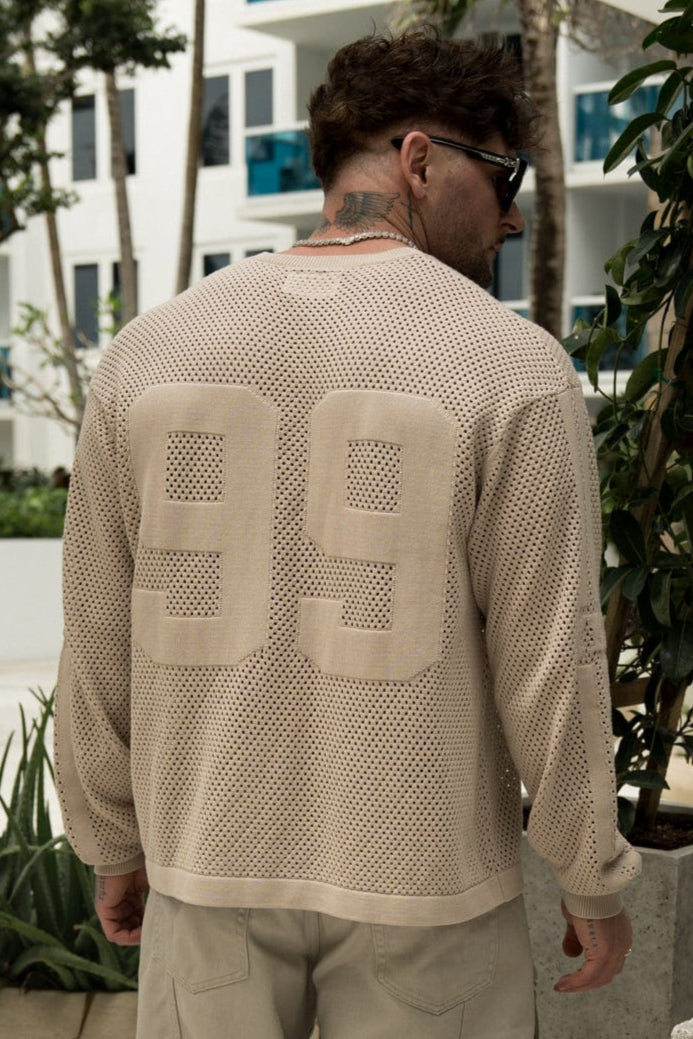 Back view highlighting the bold 99 on YoungLA Long Sleeve T-Shirt.
