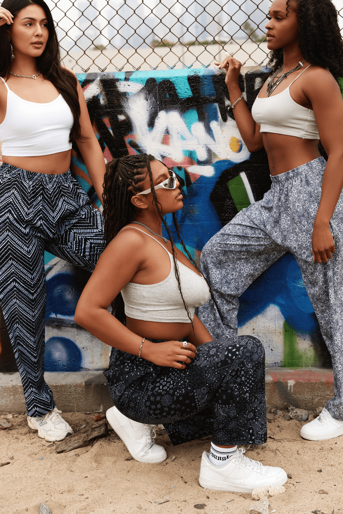 Close-up of the fabric texture and elastic waistband designed for comfort.