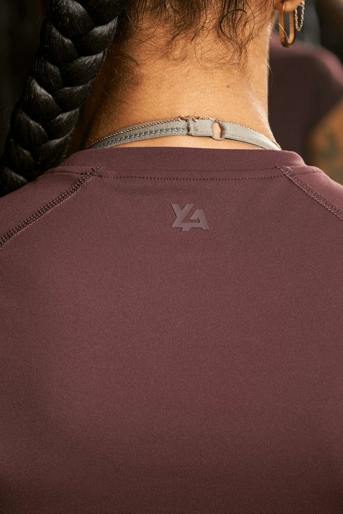 Close-up of the fabric texture of the Legacy Flex Compression Gym Shirt.