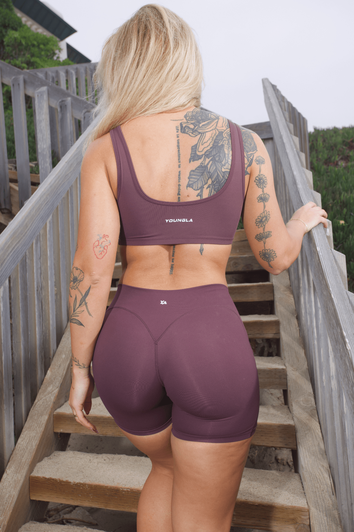 Back view highlighting the unique V shape that enhances your glutes.
