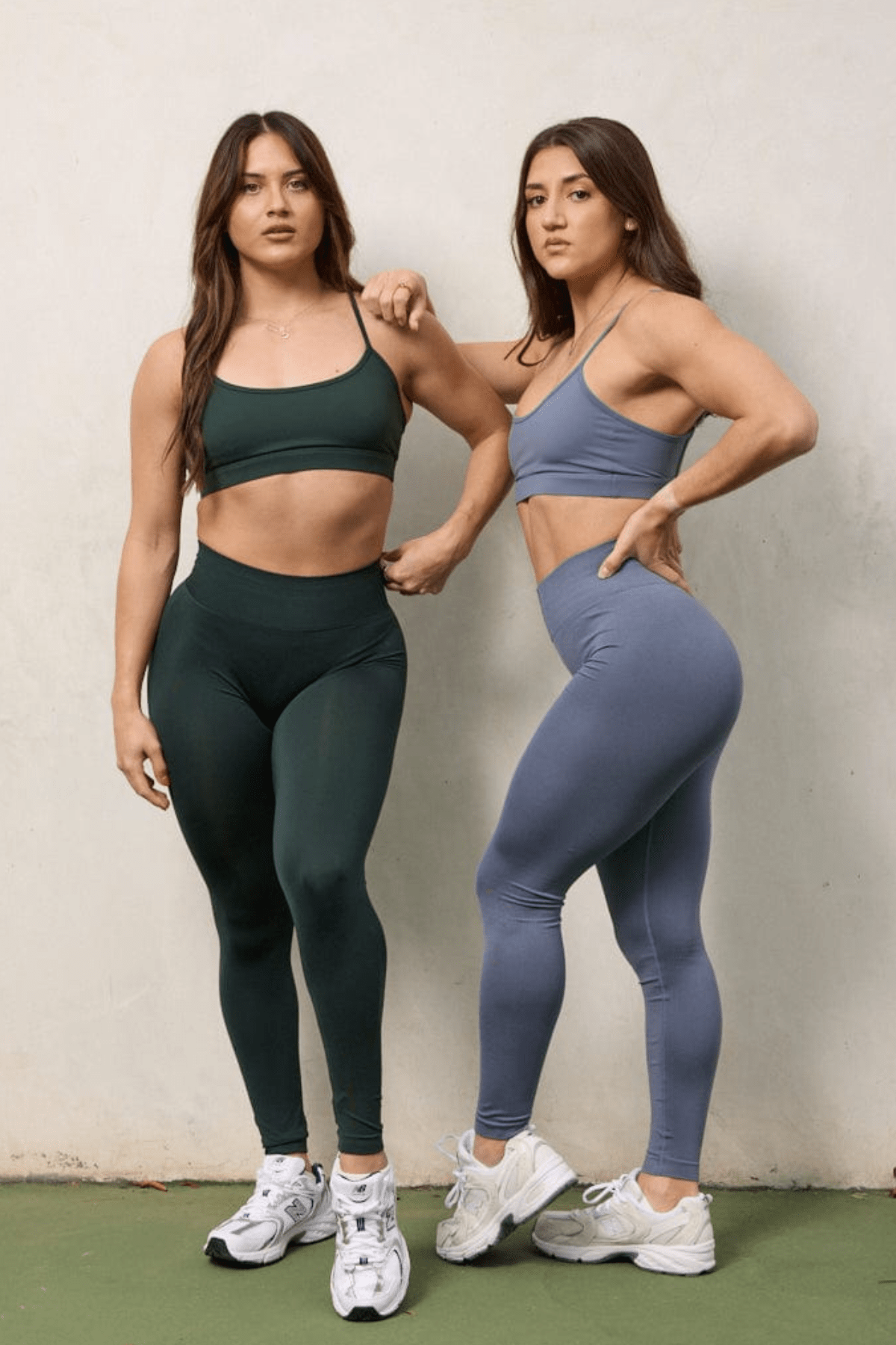 Front view of the Legacy Sports Bra highlighting its breathable fabric and sleek fit