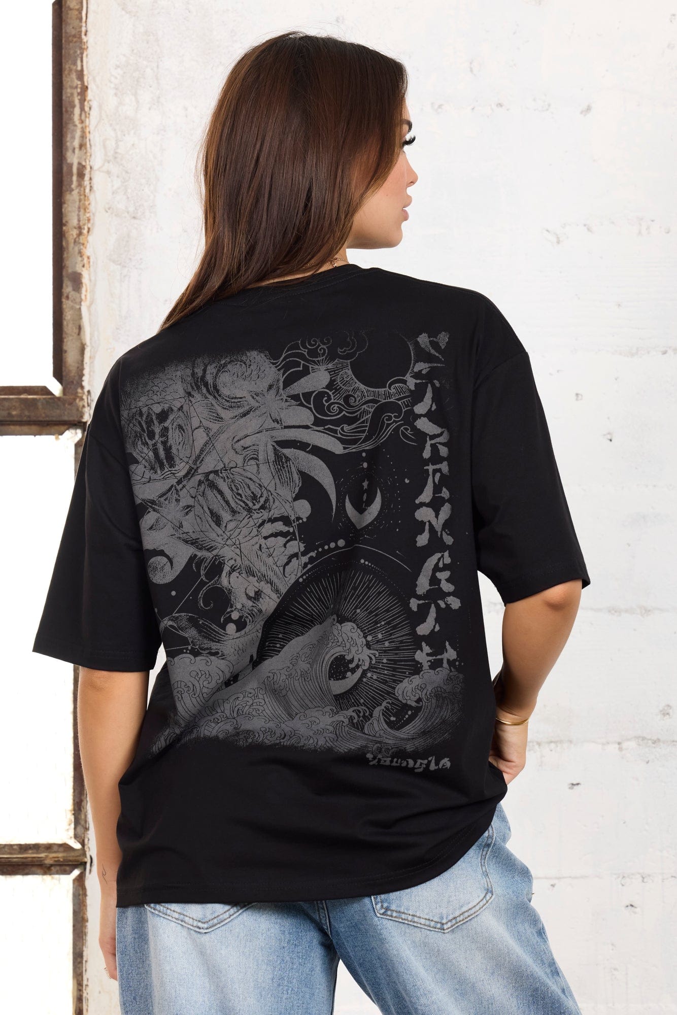 Side view of the comfortable tee, highlighting the lightweight fabric.