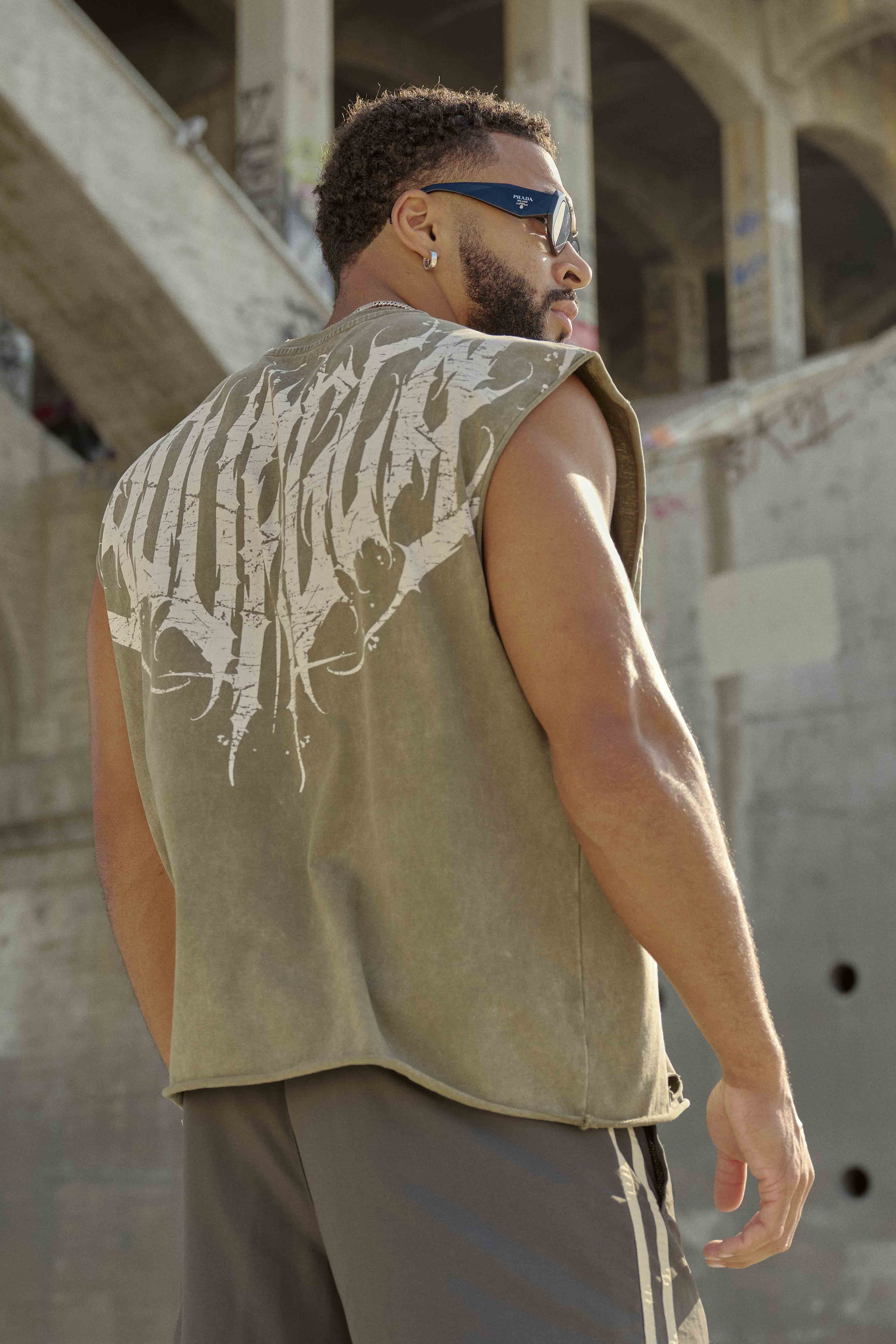 Front view of the Anarchy Edge Crop Tank Top in action during a workout.
