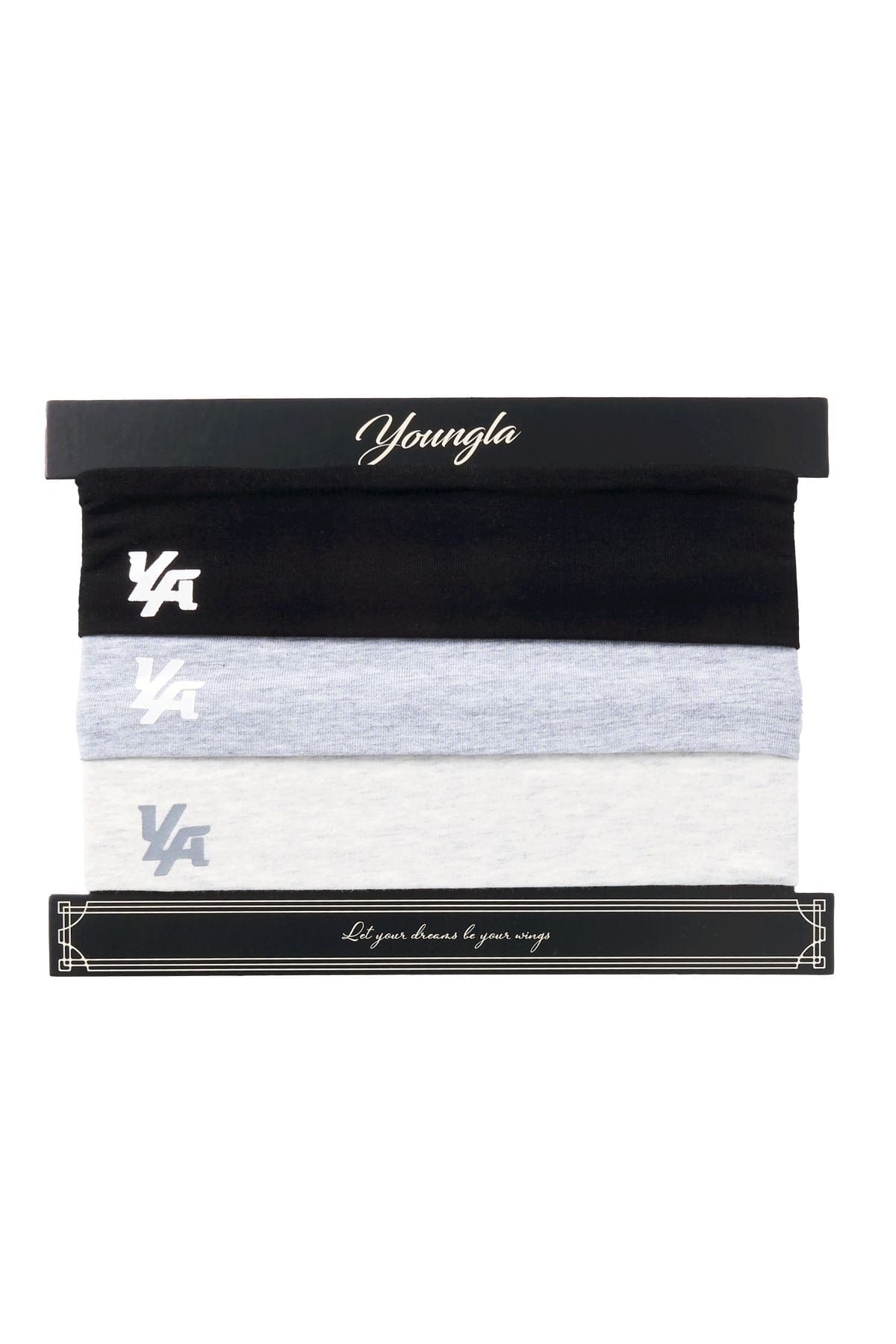 Black athletic headband for women and men during workout