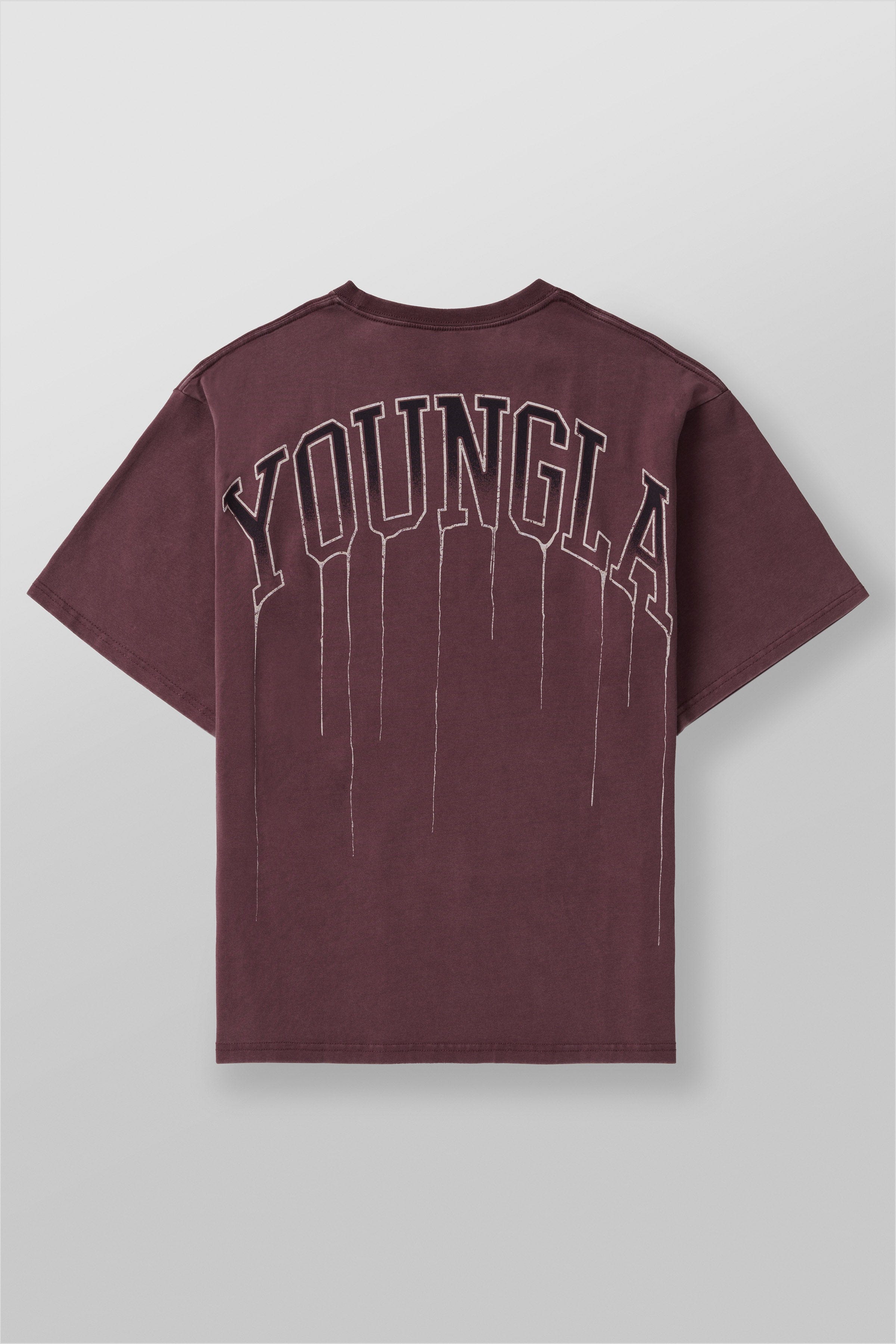 Back detail of Drip Collection cotton t-shirt with logo