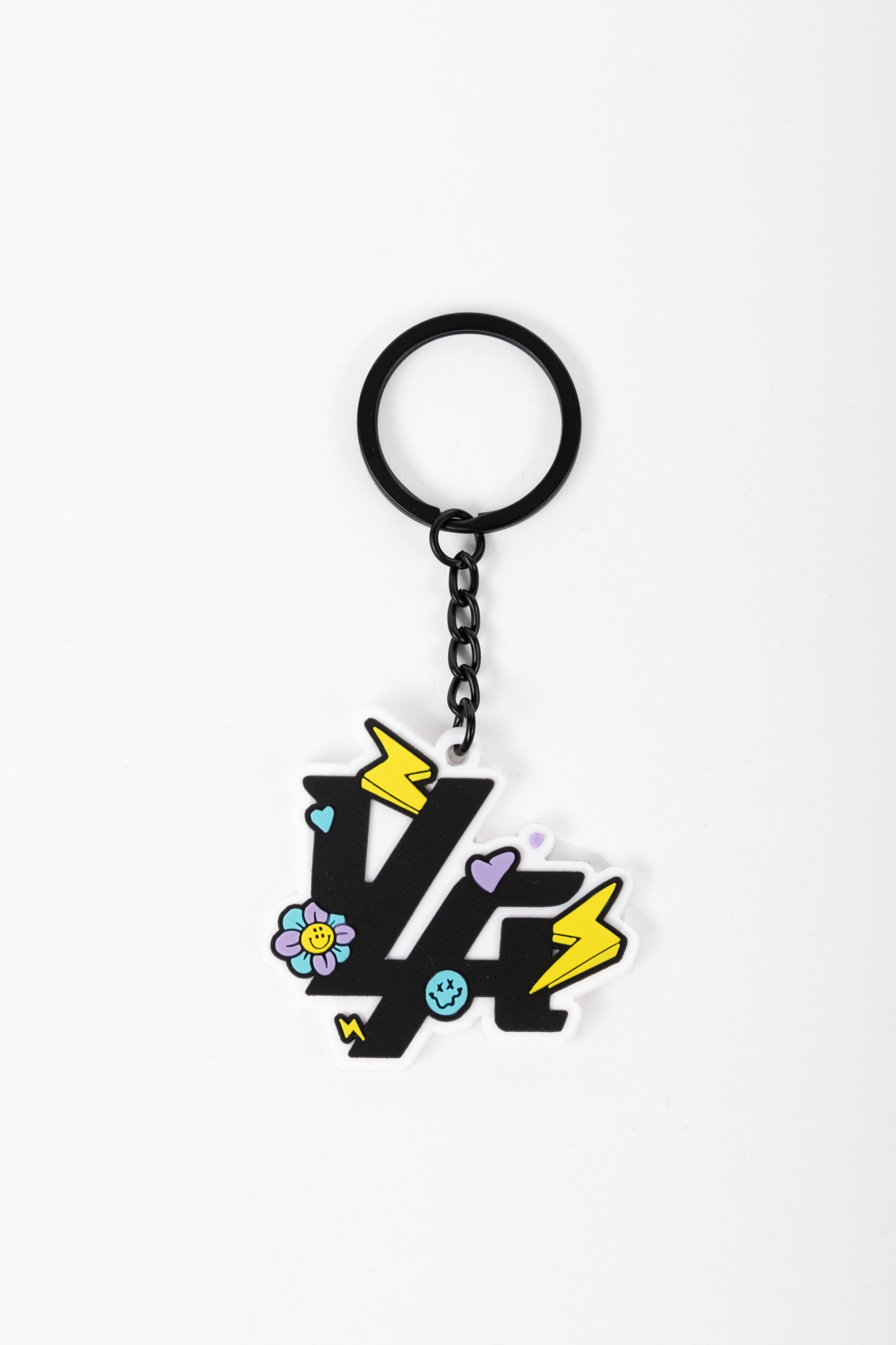 YoungLA black key organizer keychain held in hand
