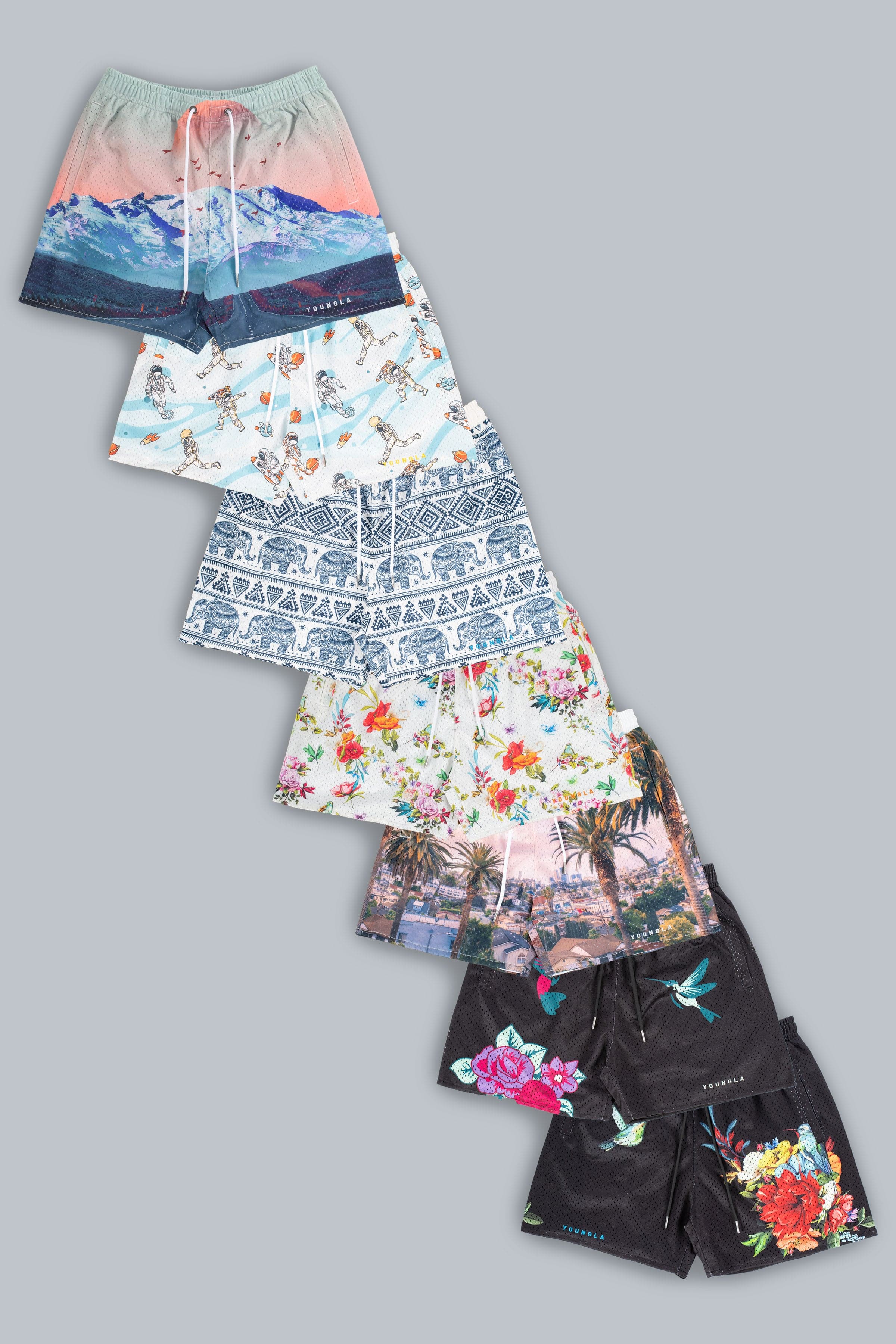 Men's After Party shorts in vibrant print, ideal for summer parties.