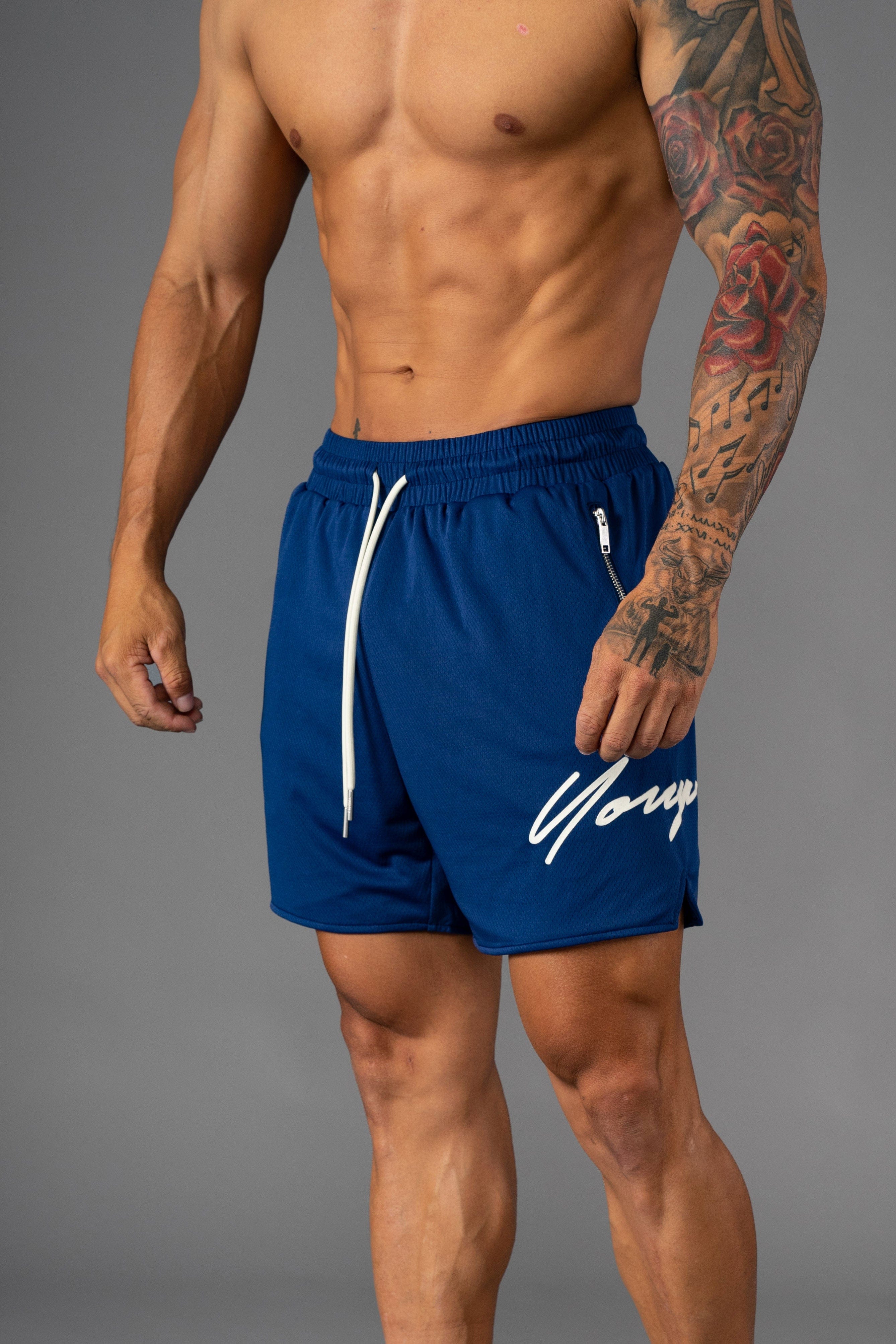 YoungLA Signature Basketball Shorts for Men – front view